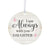 Hanging Memorial Round Ornament for Loss of Loved One – A beautiful tribute and memorial decoration.
