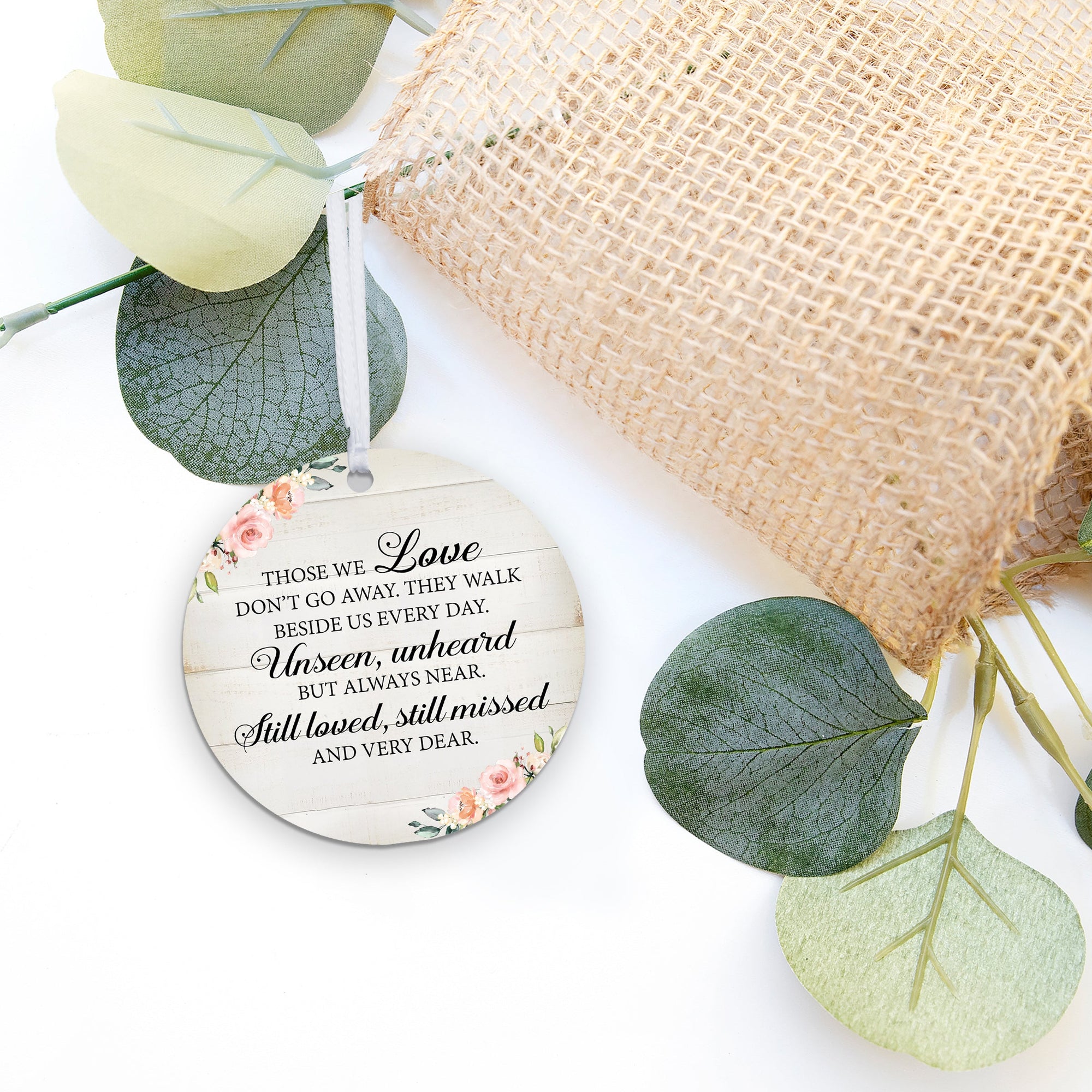 Round Ornament Memorial Gifts for Loss of Loved One
