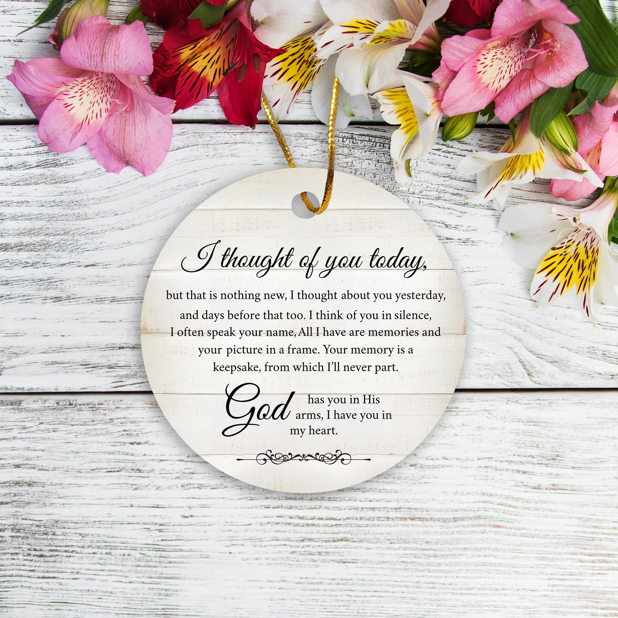 Ceramic Round Ornament Memorial Gifts for Loss of Loved One
