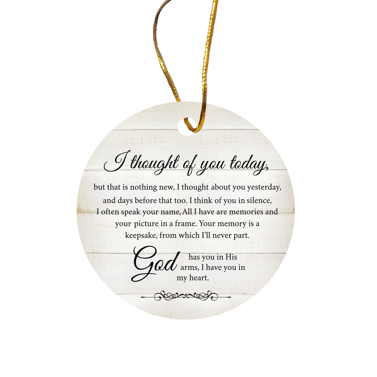 Beautiful Hanging Memorial Ceramic Ornament