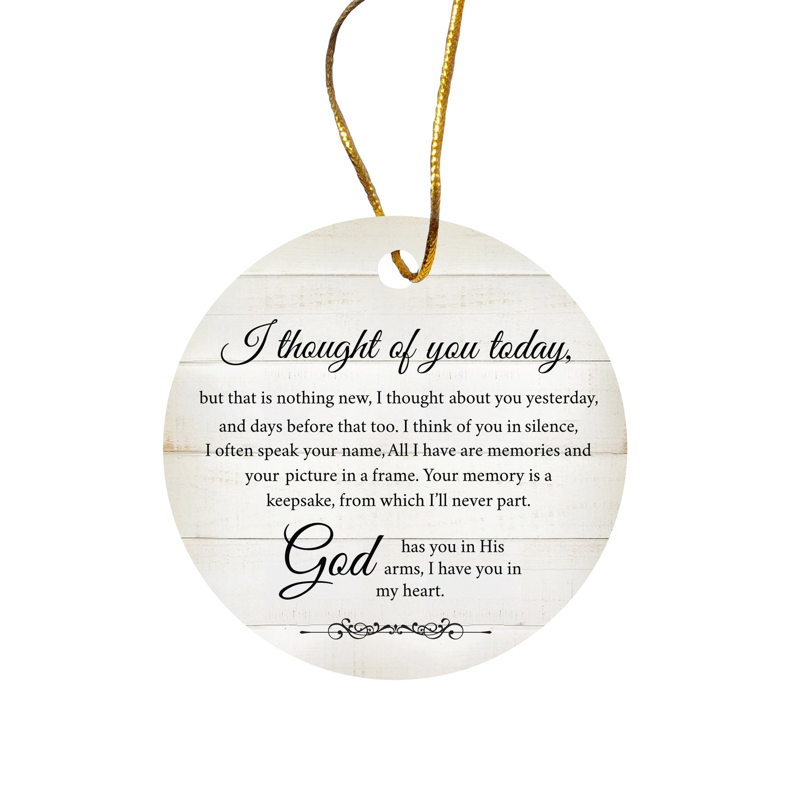 Beautiful Hanging Memorial Ceramic Ornament