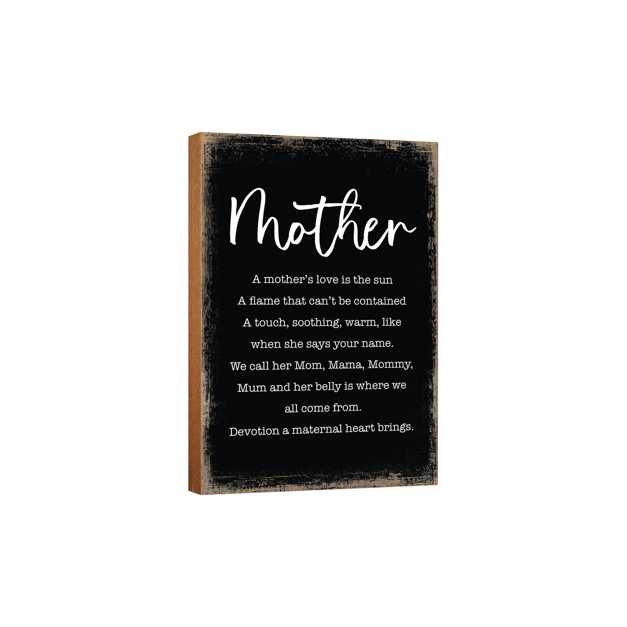 LifeSong Milestones Wooden Shelf and Tabletop Home Decor Gift for Mother’s Day