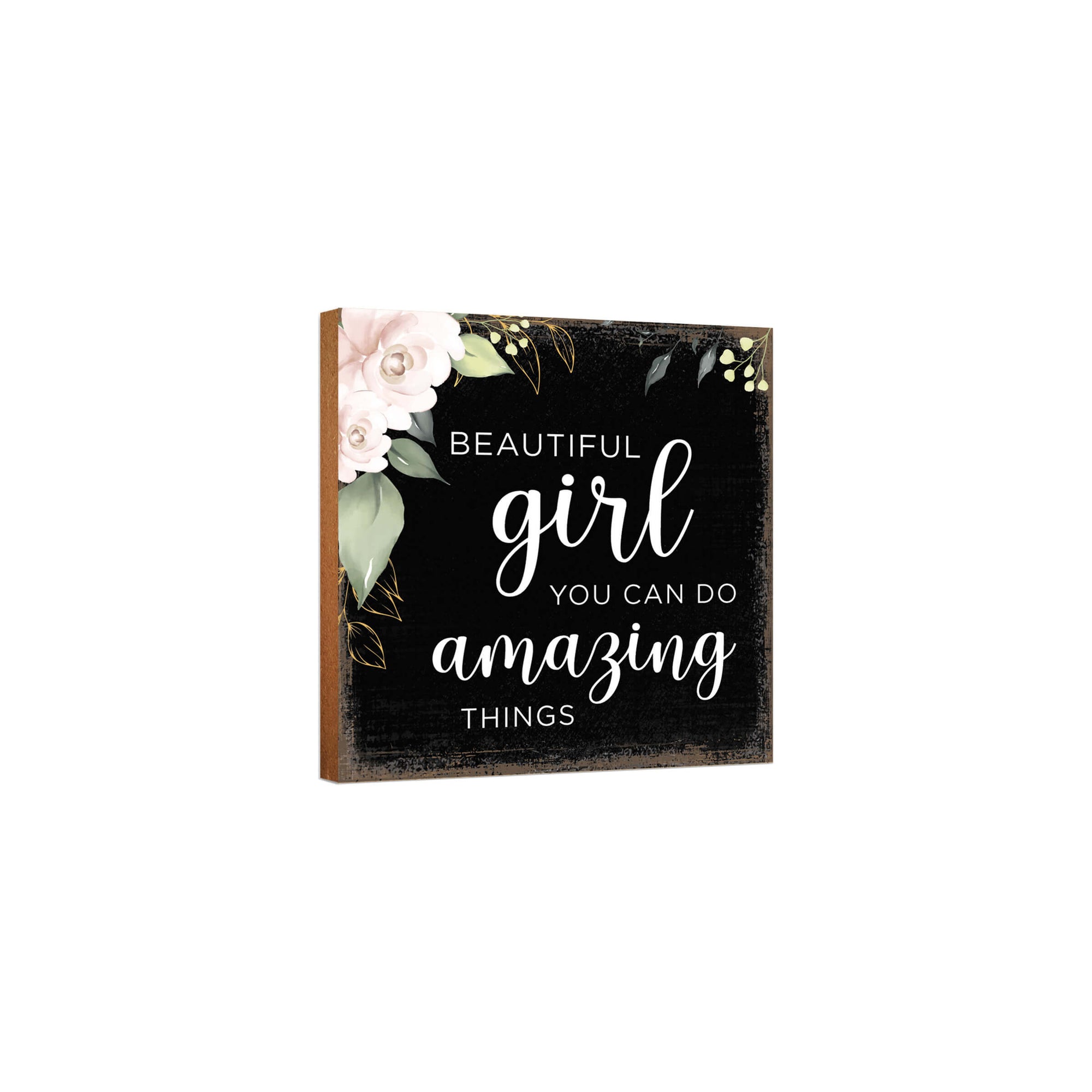 LifeSong Milestones Unique Shelf Decor and Table Top Signs Gift for Daughter