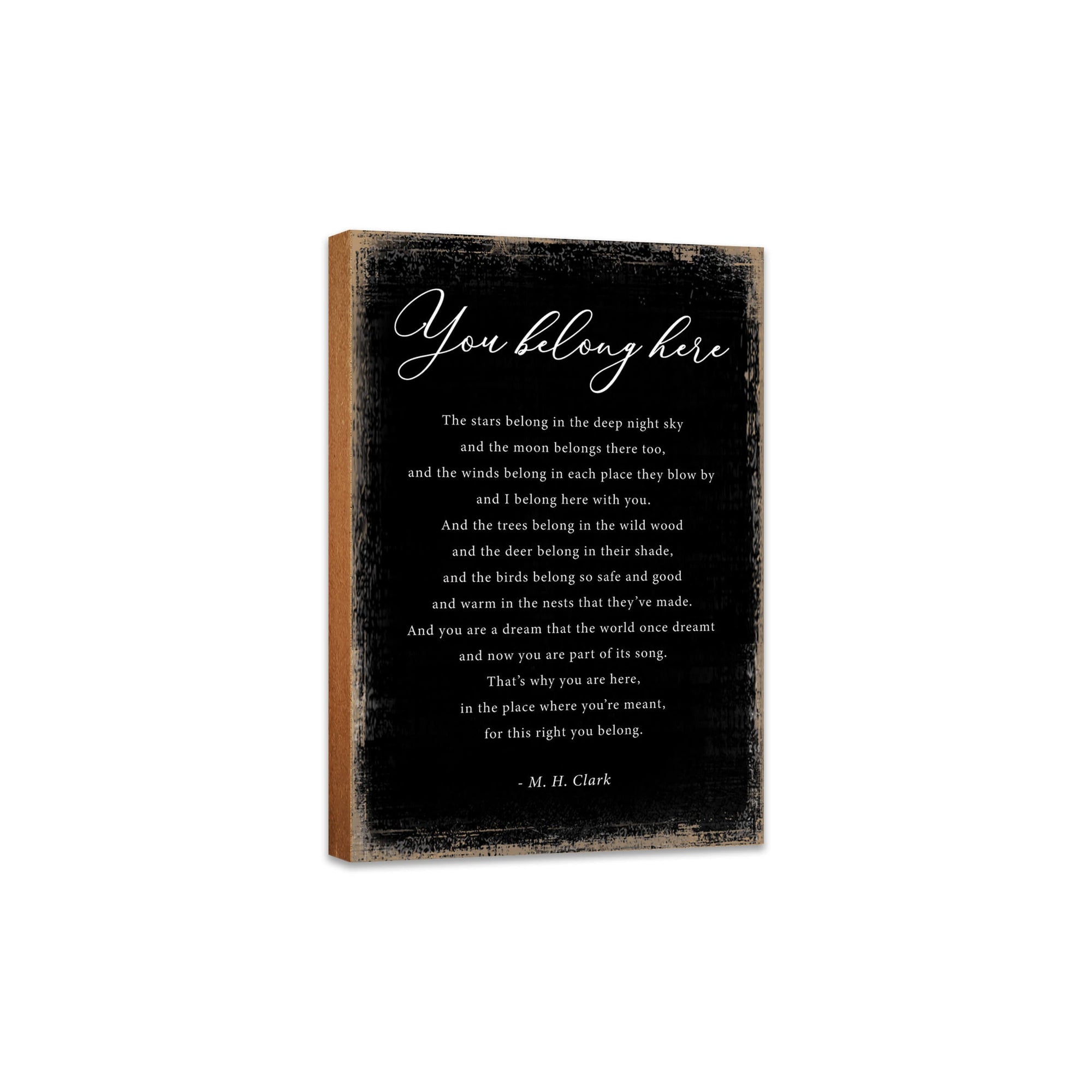 LifeSong Milestones Elegant Wooden Shelf Decor - Unique Tabletop Signs Gift for Daughter