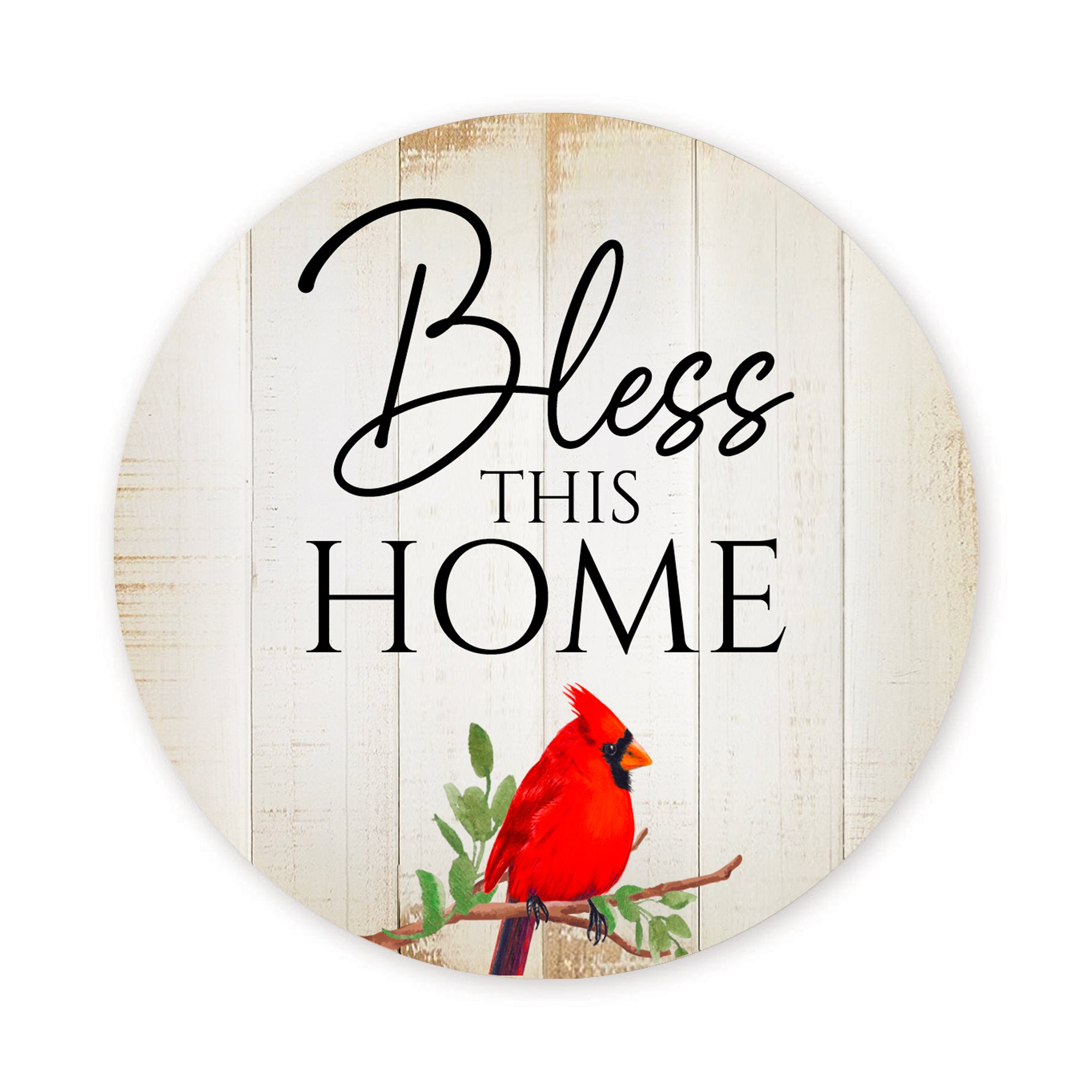 Vintage-Inspired Cardinal Wooden Magnet Printed With Everyday Inspirational Verses Gift Ideas