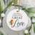White Ceramic Cardinal Ornament With Everyday Verses Gift Ideas - Do Small Things