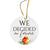 White Ceramic Cardinal Ornament With Everyday Verses Gift Ideas - We Decided
