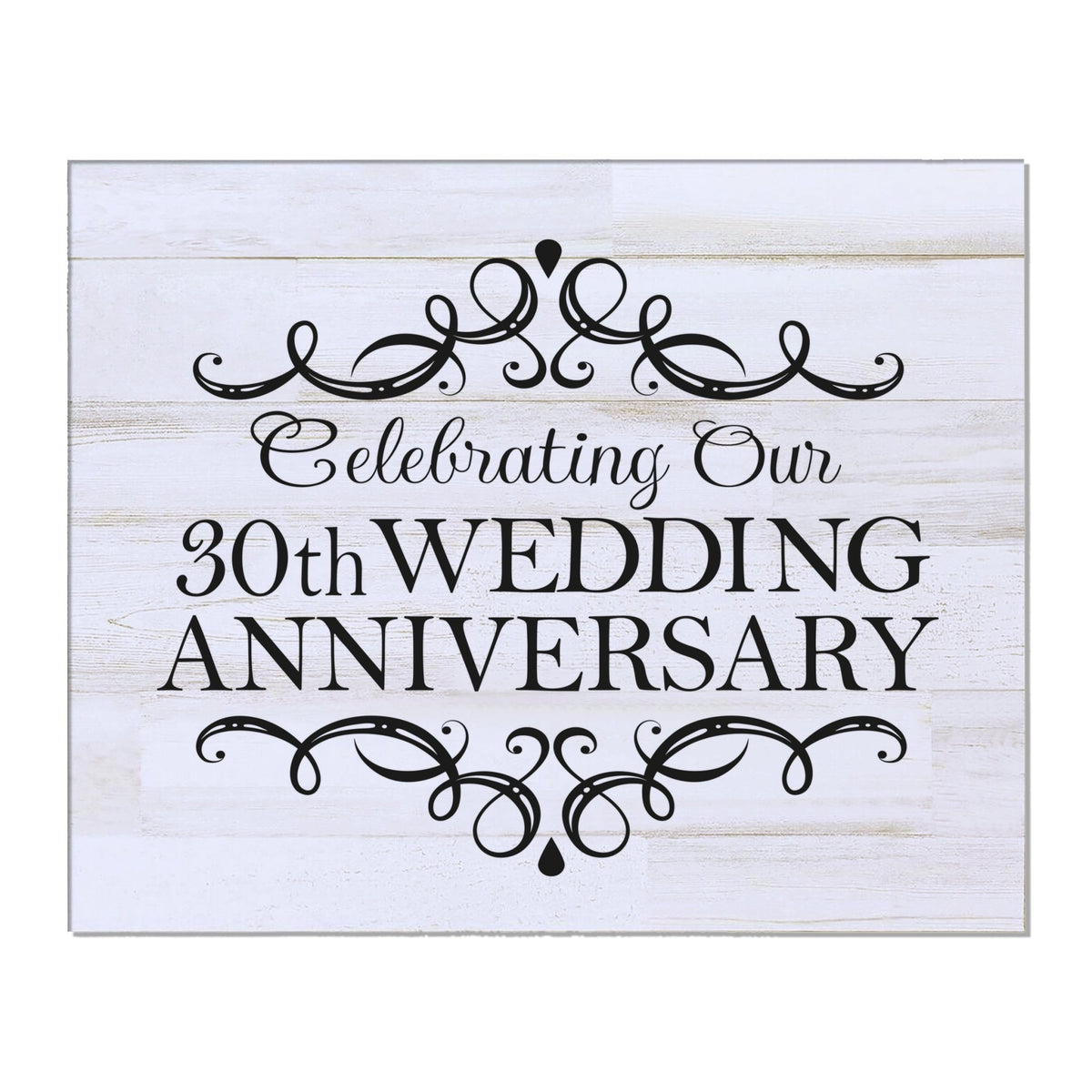 30th Wedding Anniversary Wall Plaque - Celebrating - LifeSong Milestones