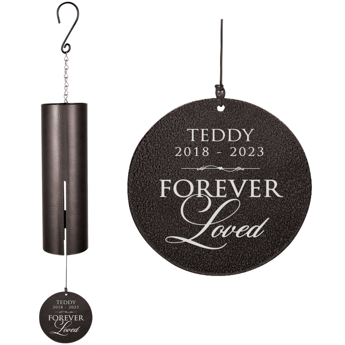 Forever Loved Engraved Memorial Wind Chime