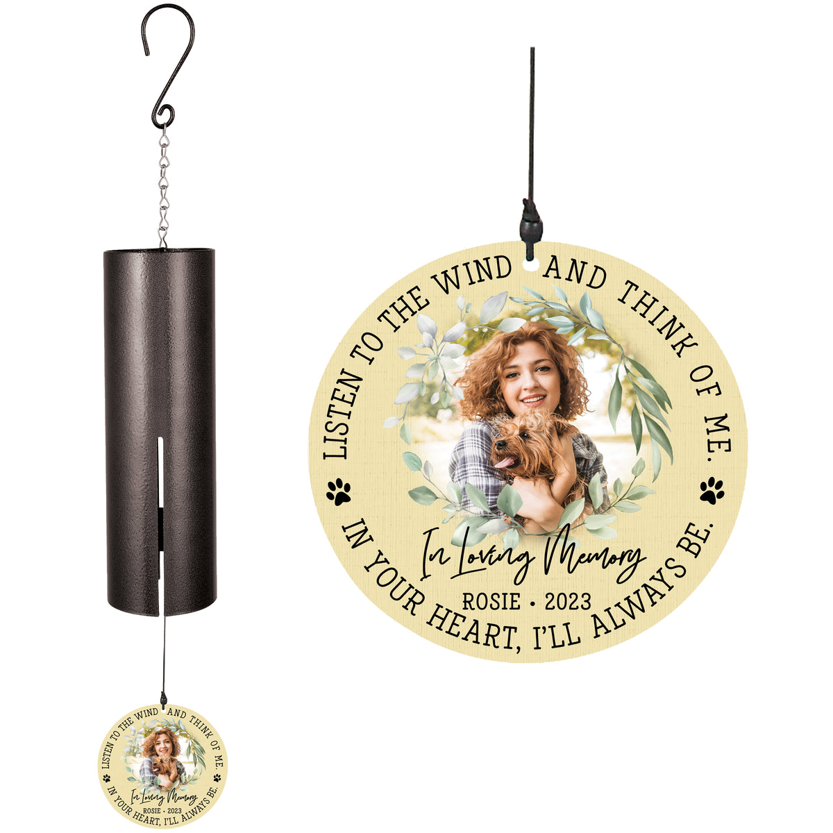 Listen to the Wind Printed Memorial Wind Chime