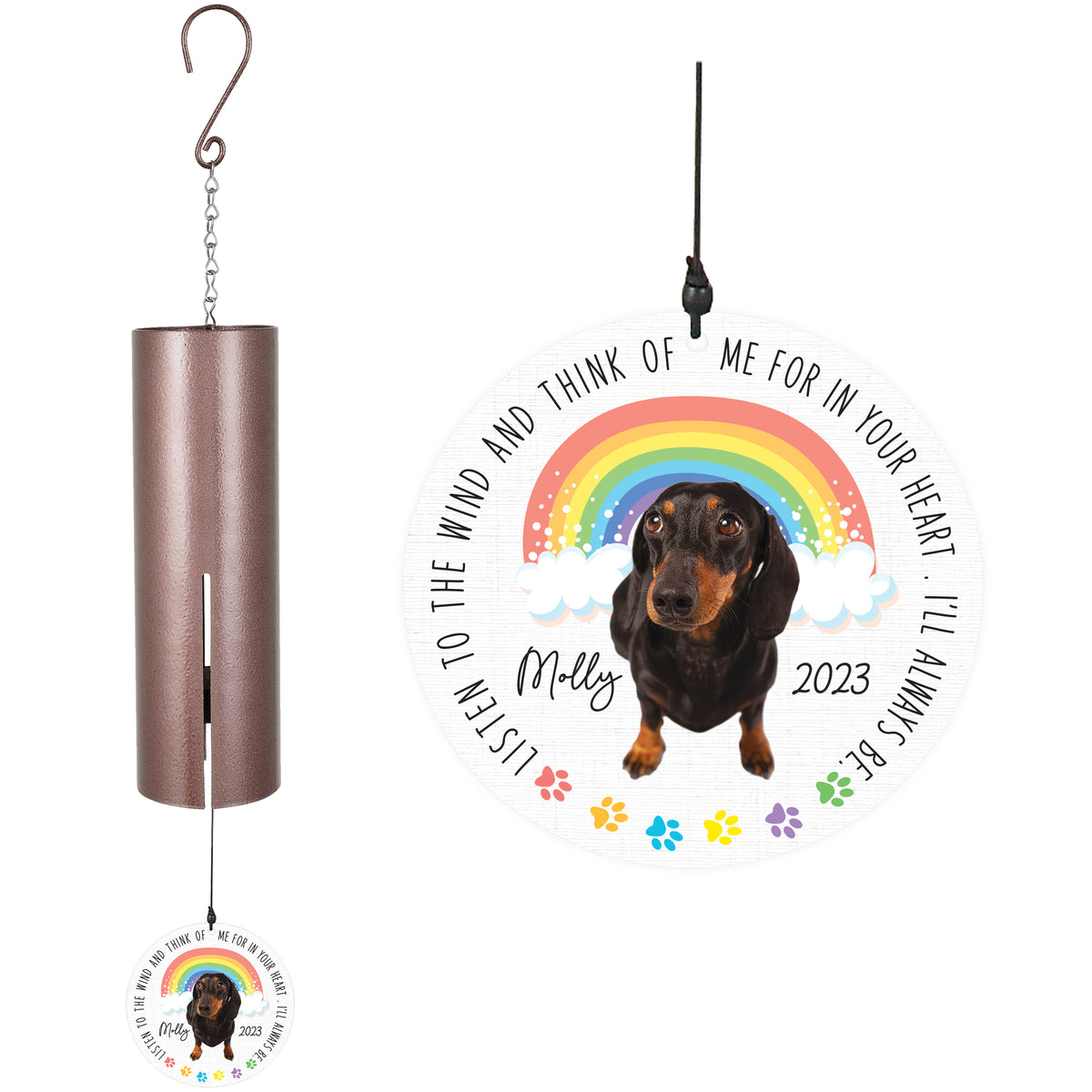Listen to the Wind Printed Memorial Wind Chime