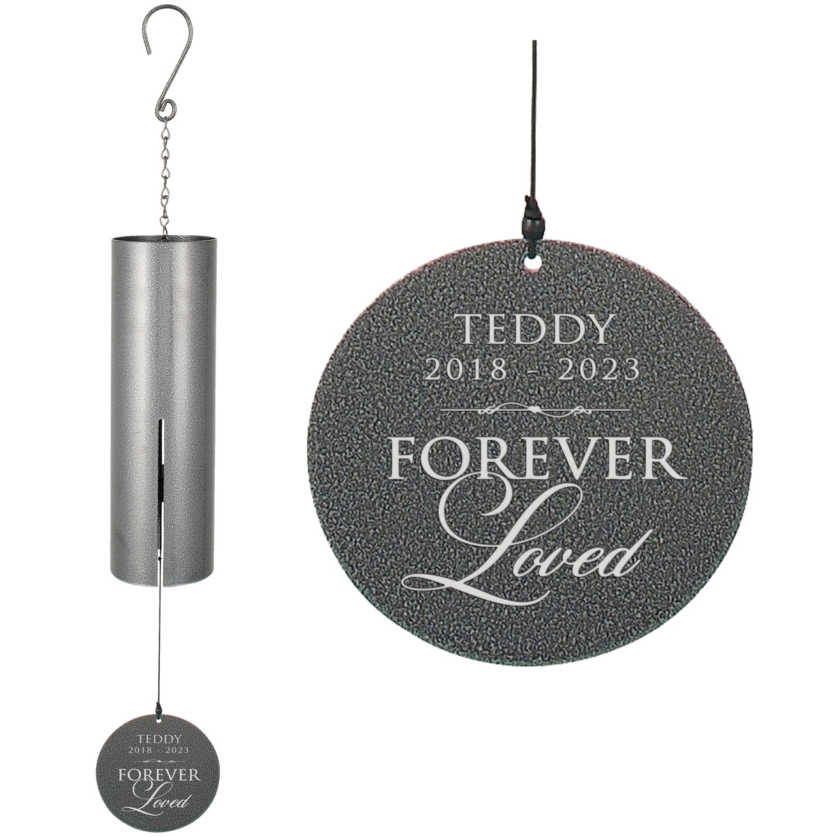 Forever Loved Printed Memorial Wind Chime