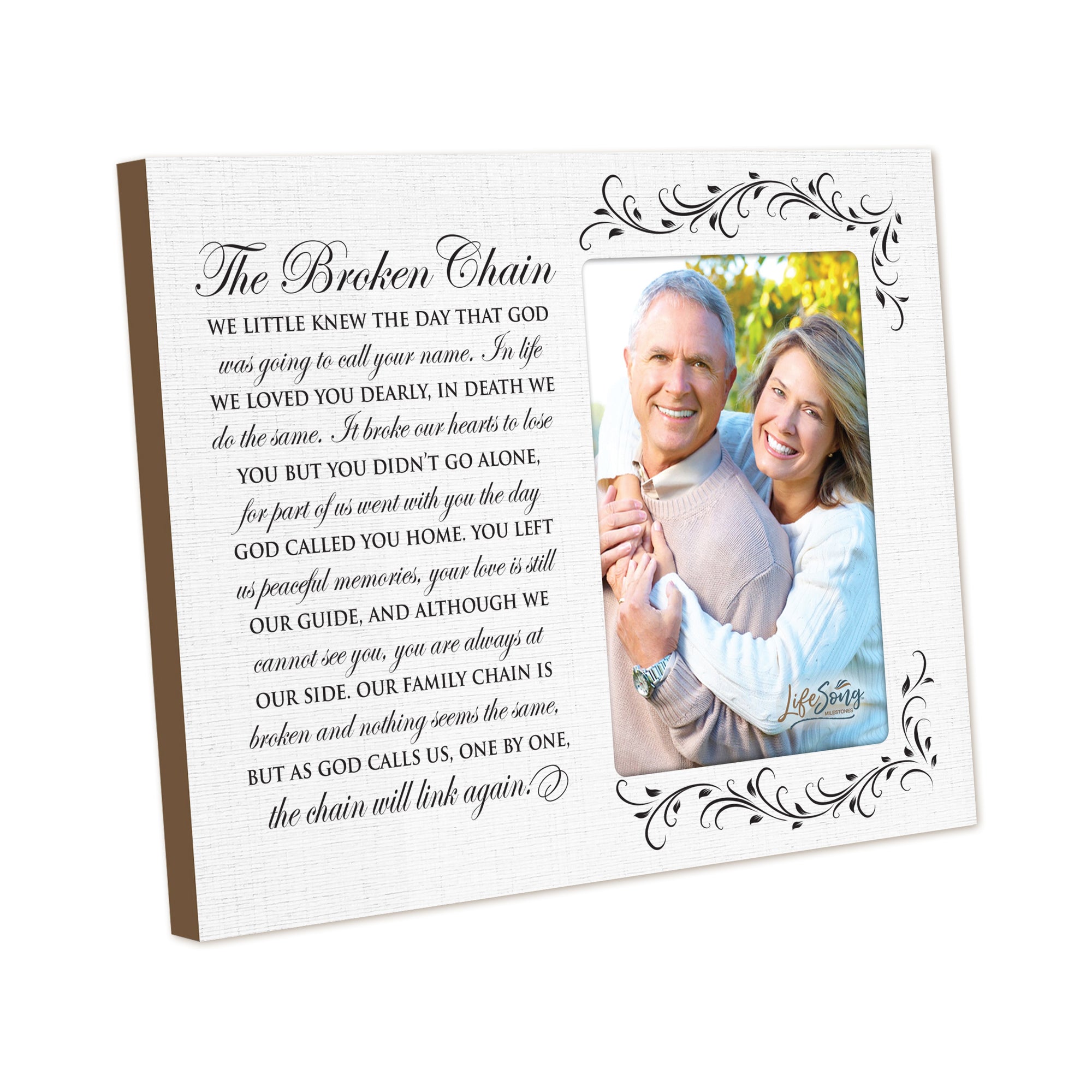 Rustic-Inspired Memorial Photo Frame: A Cherished Remembrance