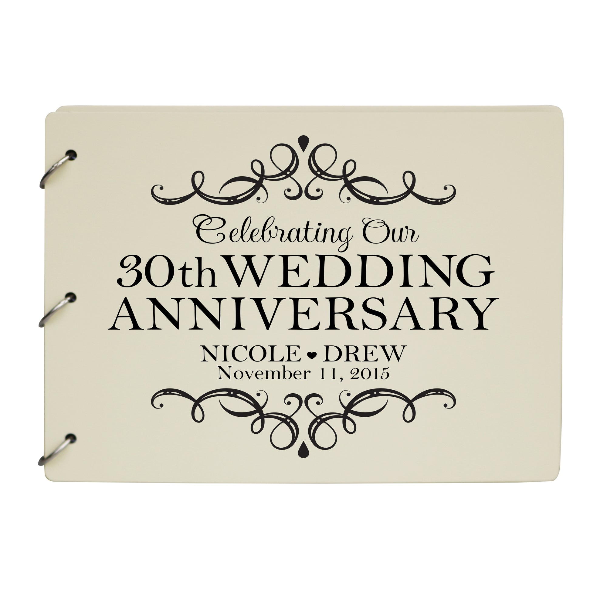 Personalized 30th Wedding Anniversary Guestbook