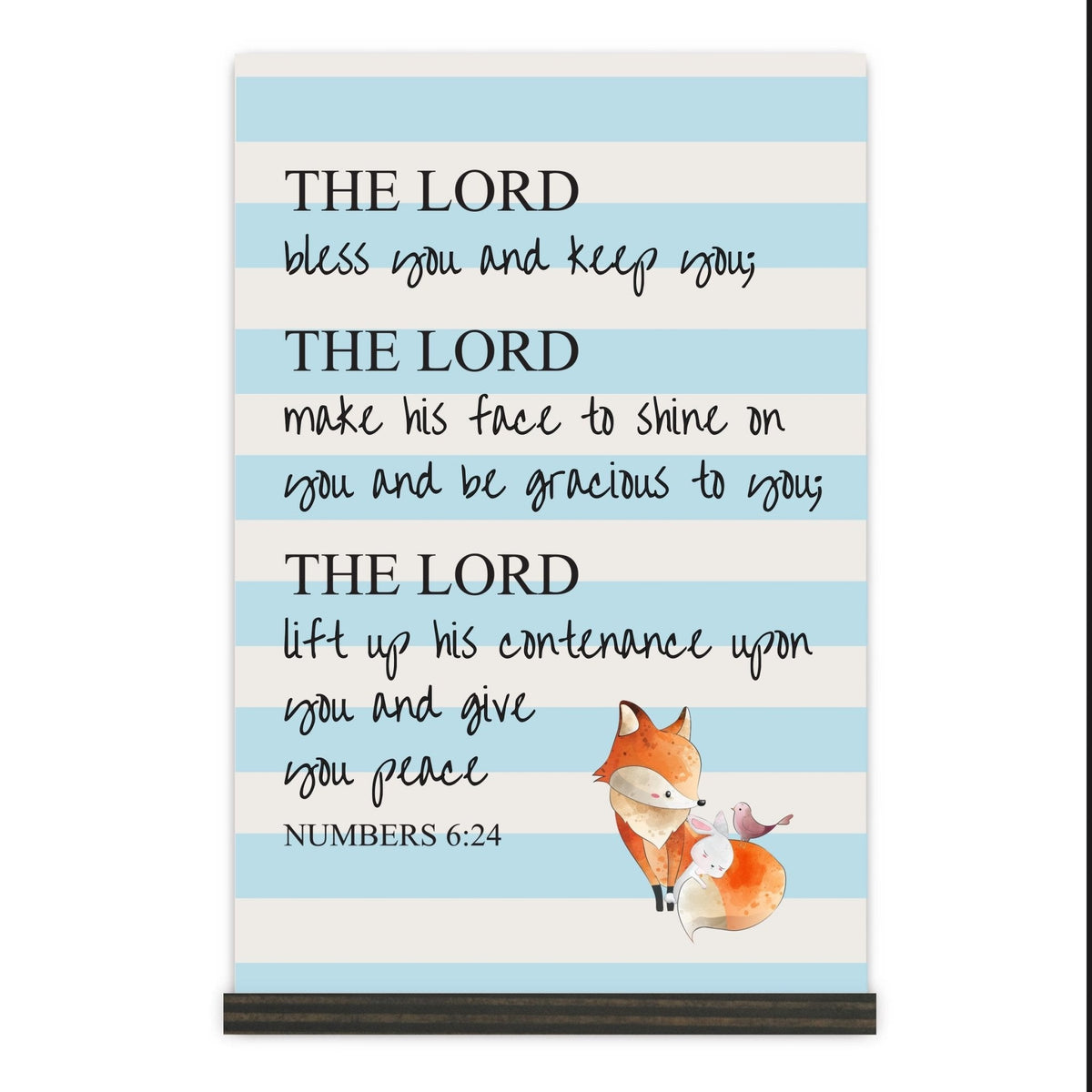 Baptism Wooden Sign Home Decor Gift For Godchild - The Lord Bless You - LifeSong Milestones