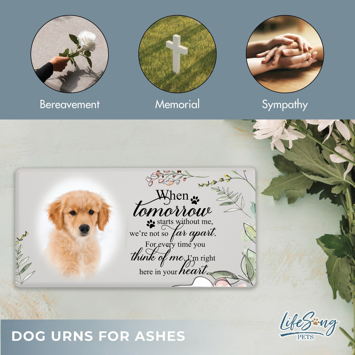 Biodegradable Pet Memorial Urn Box – A Sympathy Gift with Custom Engraving - When Tomorrow Starts - LifeSong Milestones