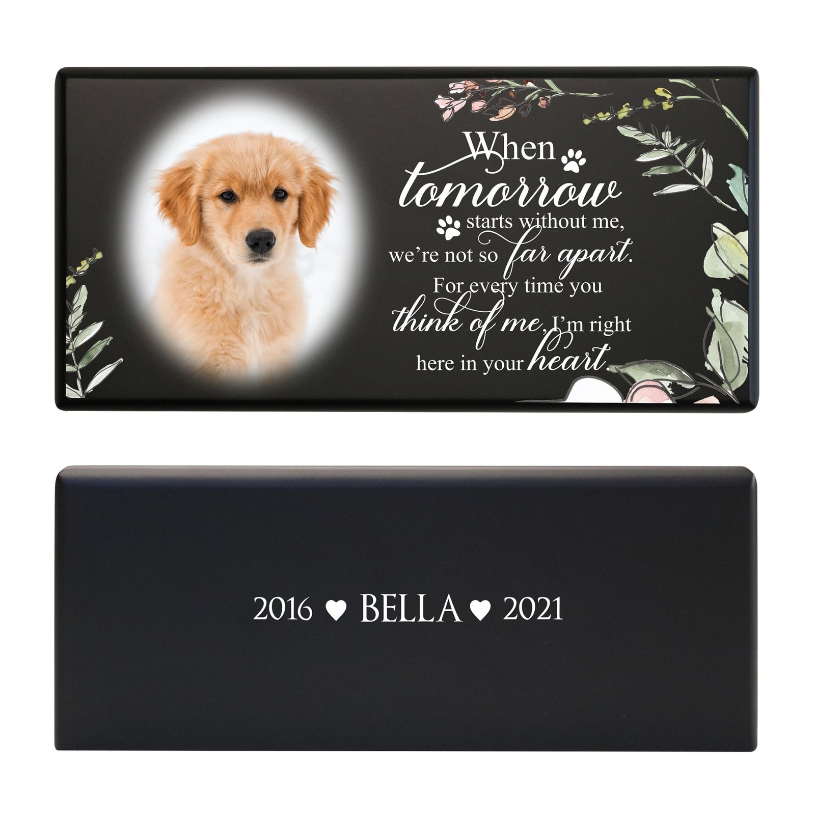 Biodegradable Pet Memorial Urn Box – A Sympathy Gift with Custom Engraving - When Tomorrow Starts - LifeSong Milestones