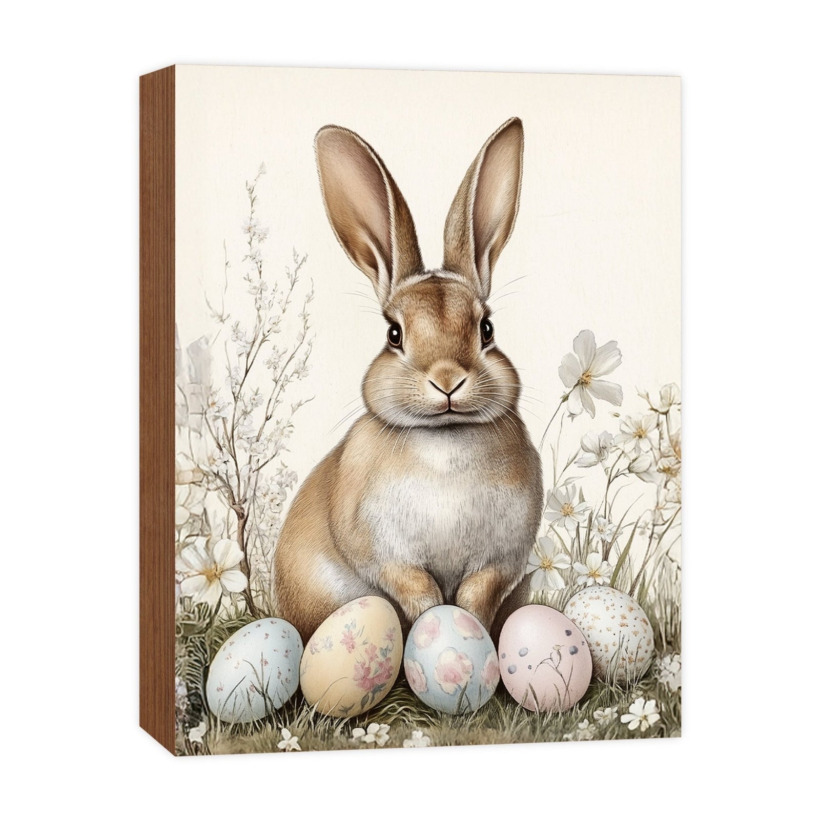 Bunny Shelf Sitter 4.5x6 — Handcrafted Birch Wood Easter & Spring Décor for Bookshelf & Console Table | Bunny Gift - LifeSong Milestones