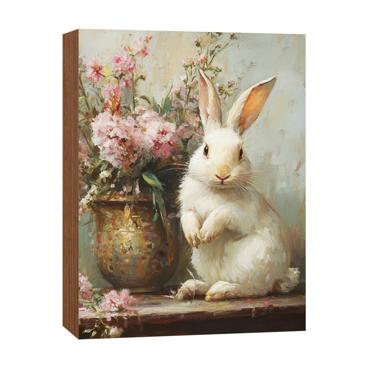 Bunny Shelf Sitter 4.5x6 — Handcrafted Birch Wood Easter & Spring Décor for Bookshelf & Console Table | Bunny Gift - LifeSong Milestones