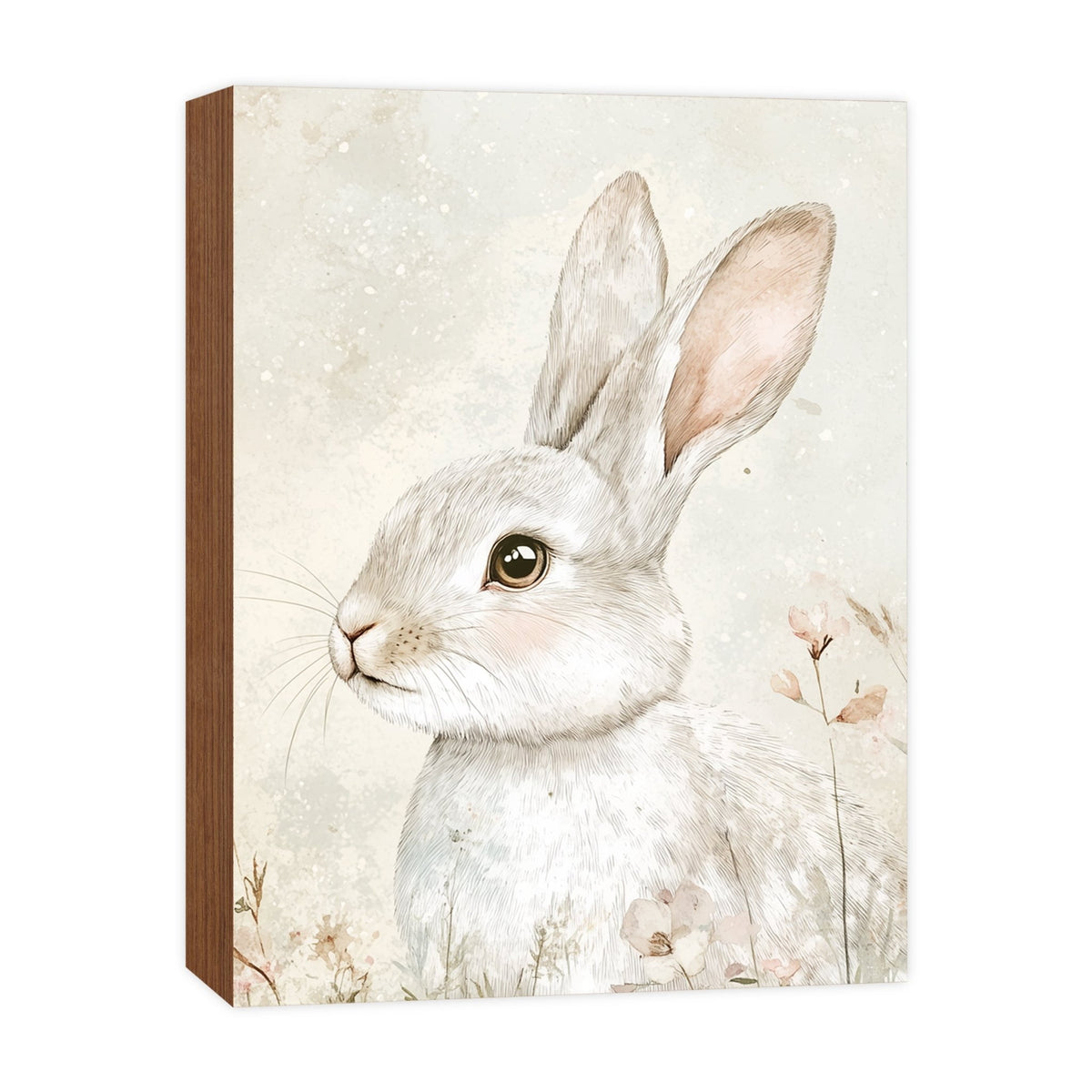 Bunny Shelf Sitter 4.5x6 — Handcrafted Birch Wood Easter & Spring Décor for Bookshelf & Console Table | Bunny Gift - LifeSong Milestones