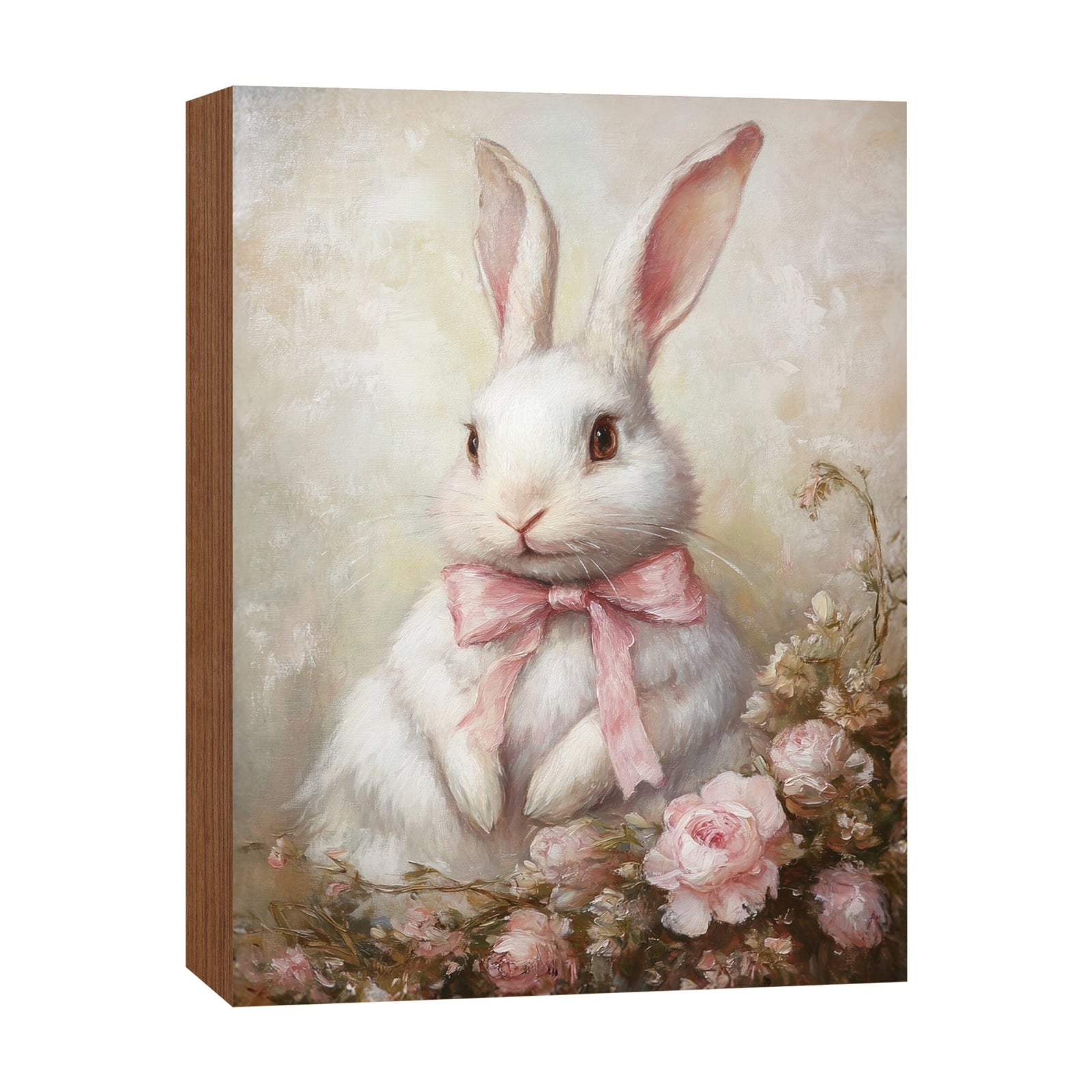 Bunny Shelf Sitter 4.5x6 — Handcrafted Birch Wood Easter & Spring Décor for Bookshelf & Console Table | Bunny Gift - LifeSong Milestones