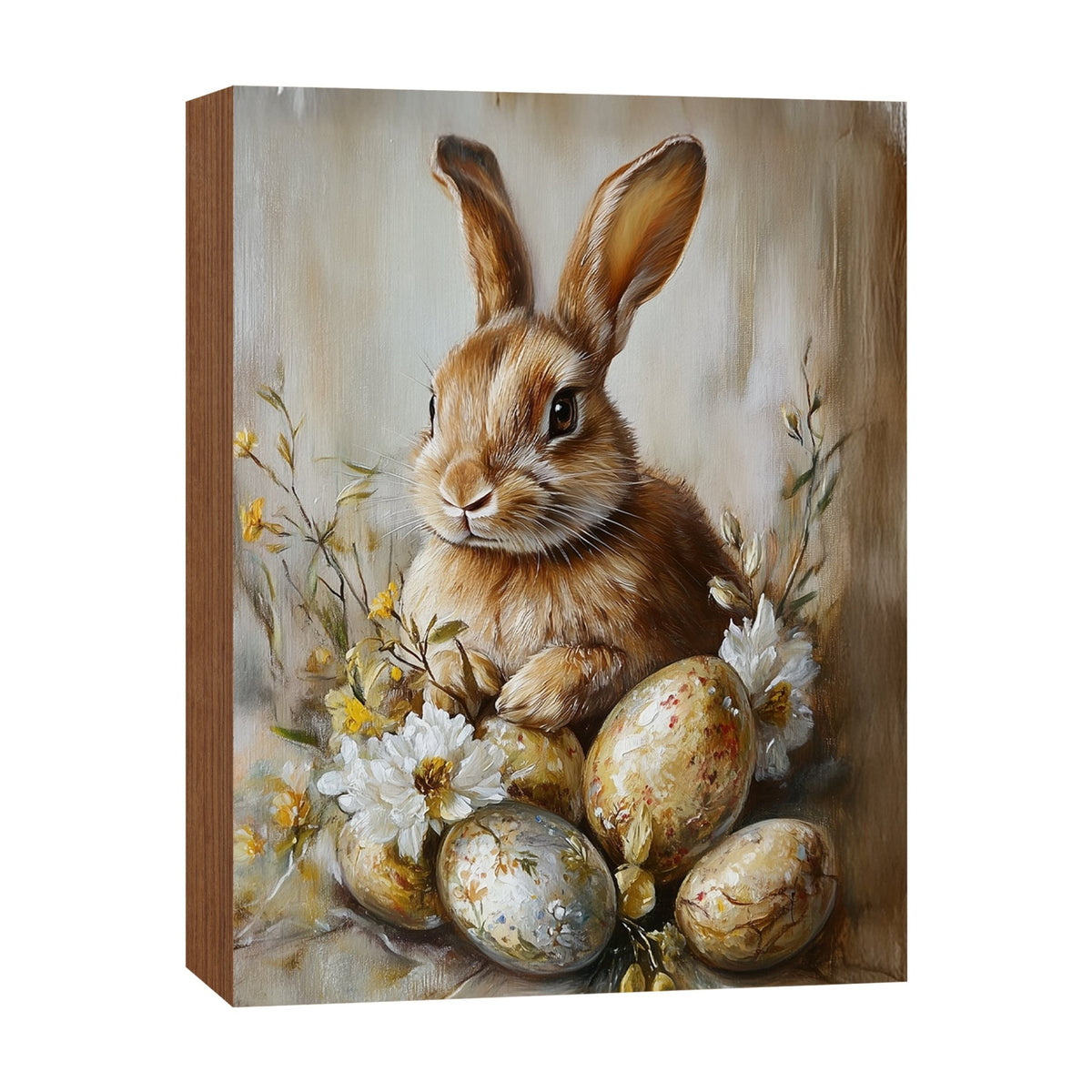 Bunny Shelf Sitter 4.5x6 — Handcrafted Birch Wood Easter & Spring Décor for Bookshelf & Console Table | Bunny Gift - LifeSong Milestones