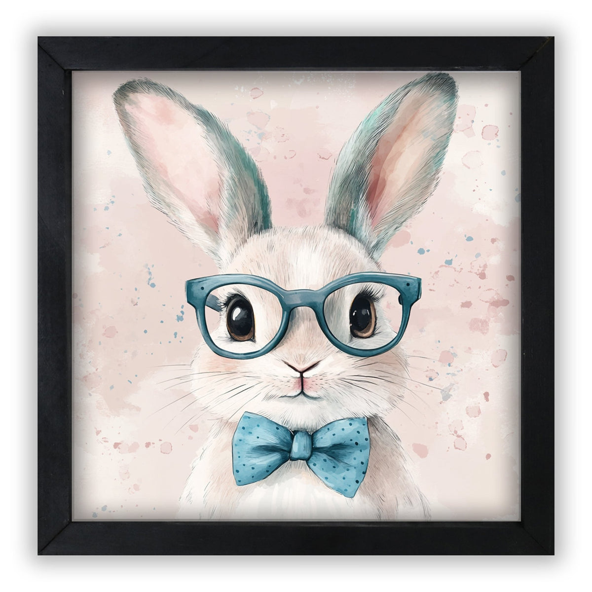 Bunny Wall Art for Home — 20x20 Handcrafted Framed Wood Sign | Easter & Spring Décor Gift - LifeSong Milestones