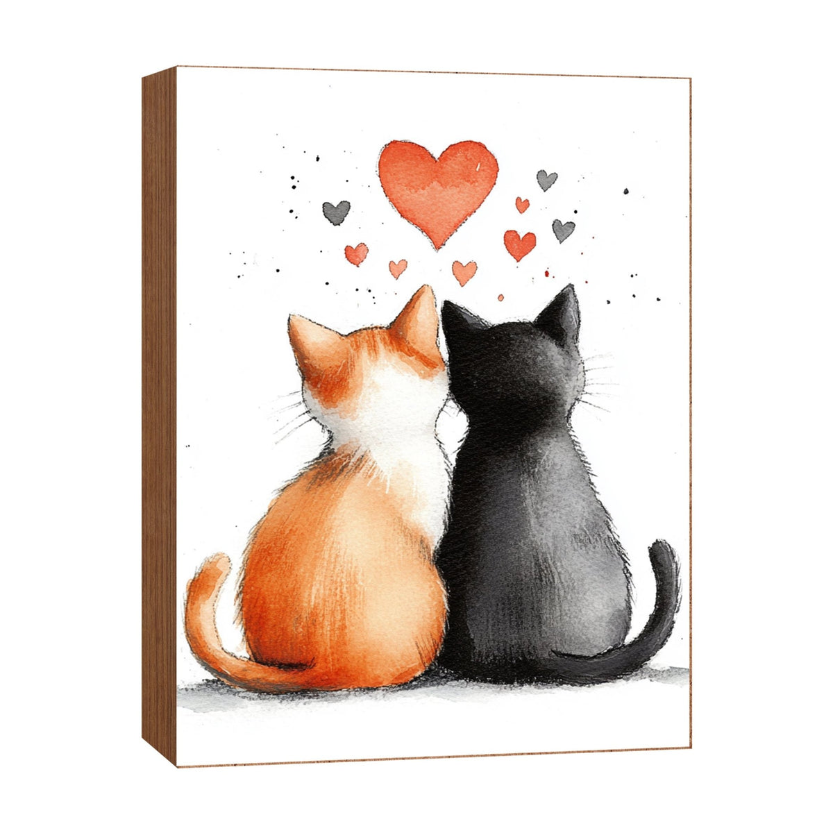 Cat Shelf Sitter for Cat Lovers — Handcrafted Birch Wood Home Décor | Gift for Cat Mom - LifeSong Milestones