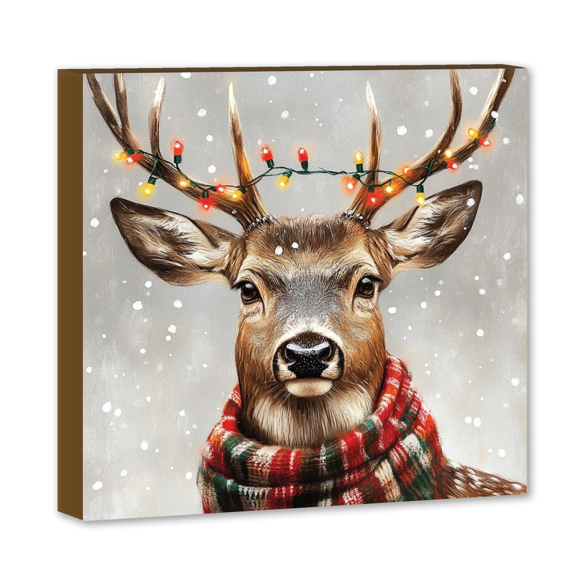 Christmas Animal Shelf Decor | 5x5 Shelf Sitter | Winter Holiday Sign - LifeSong Milestones