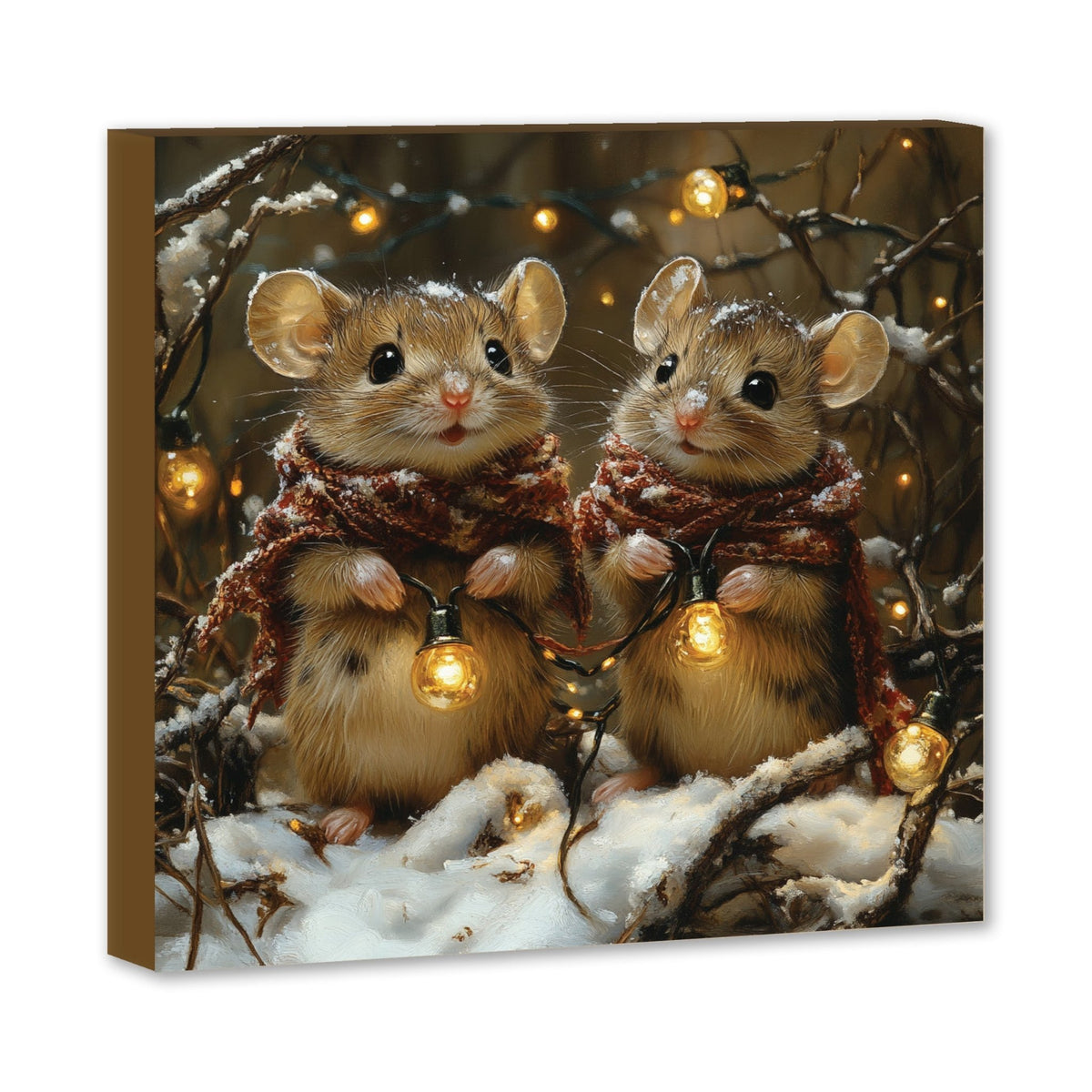 Christmas Animal Shelf Decor | 5x5 Shelf Sitter | Winter Holiday Sign - LifeSong Milestones