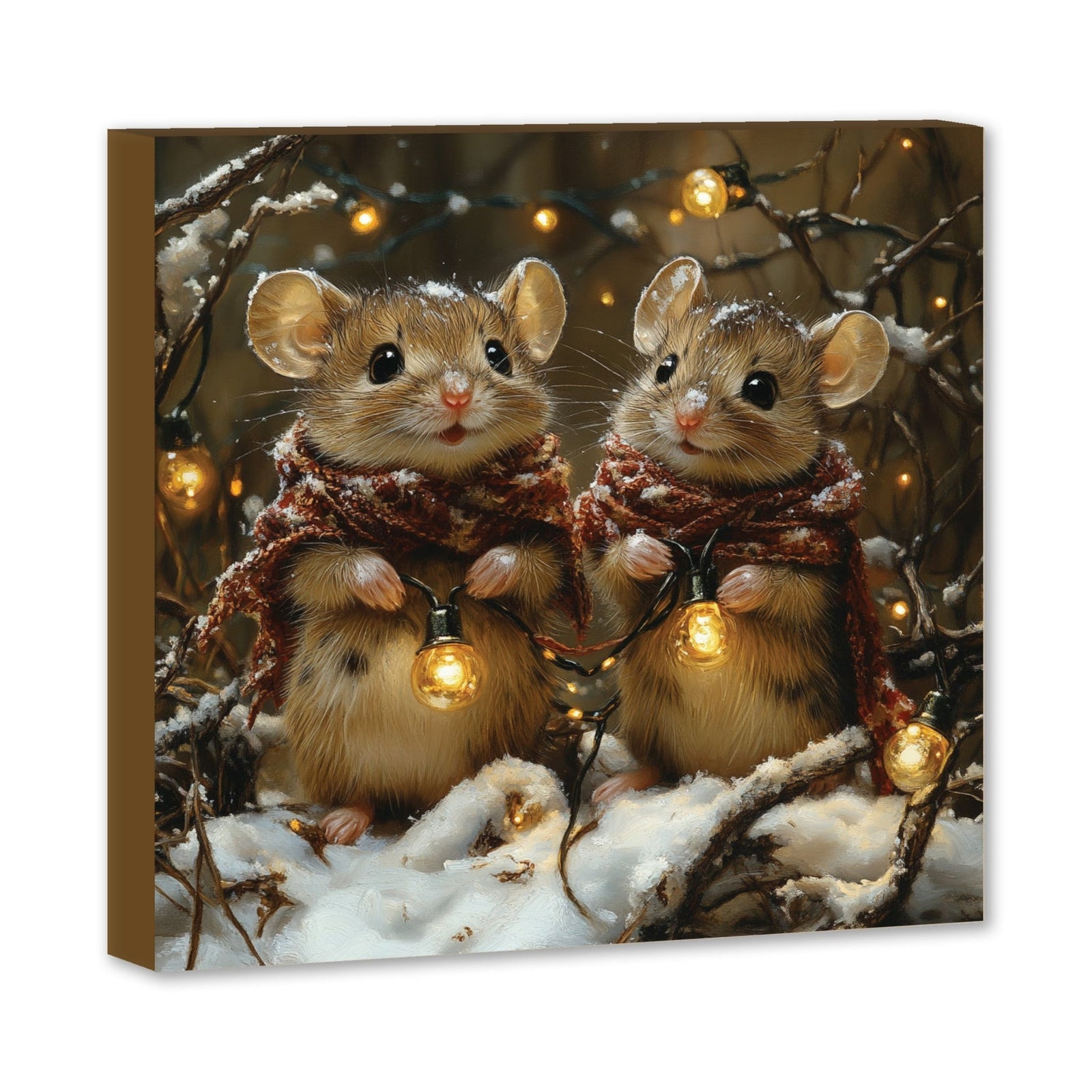 Christmas Animal Shelf Decor | 5x5 Shelf Sitter | Winter Holiday Sign - LifeSong Milestones