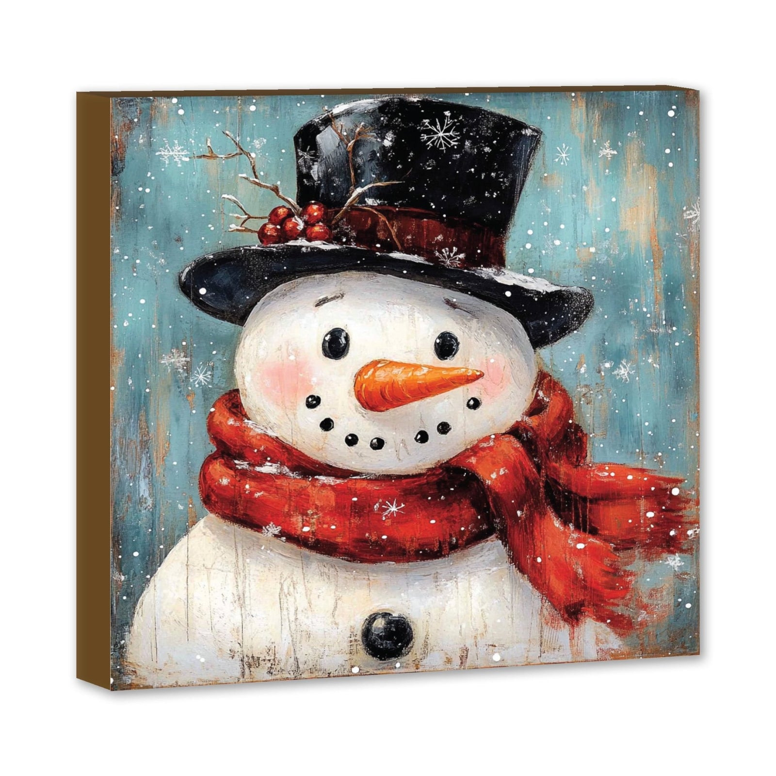 Christmas Animal Shelf Sitter 5x5 | Digitally Printed Holiday Shelf Decor - LifeSong Milestones