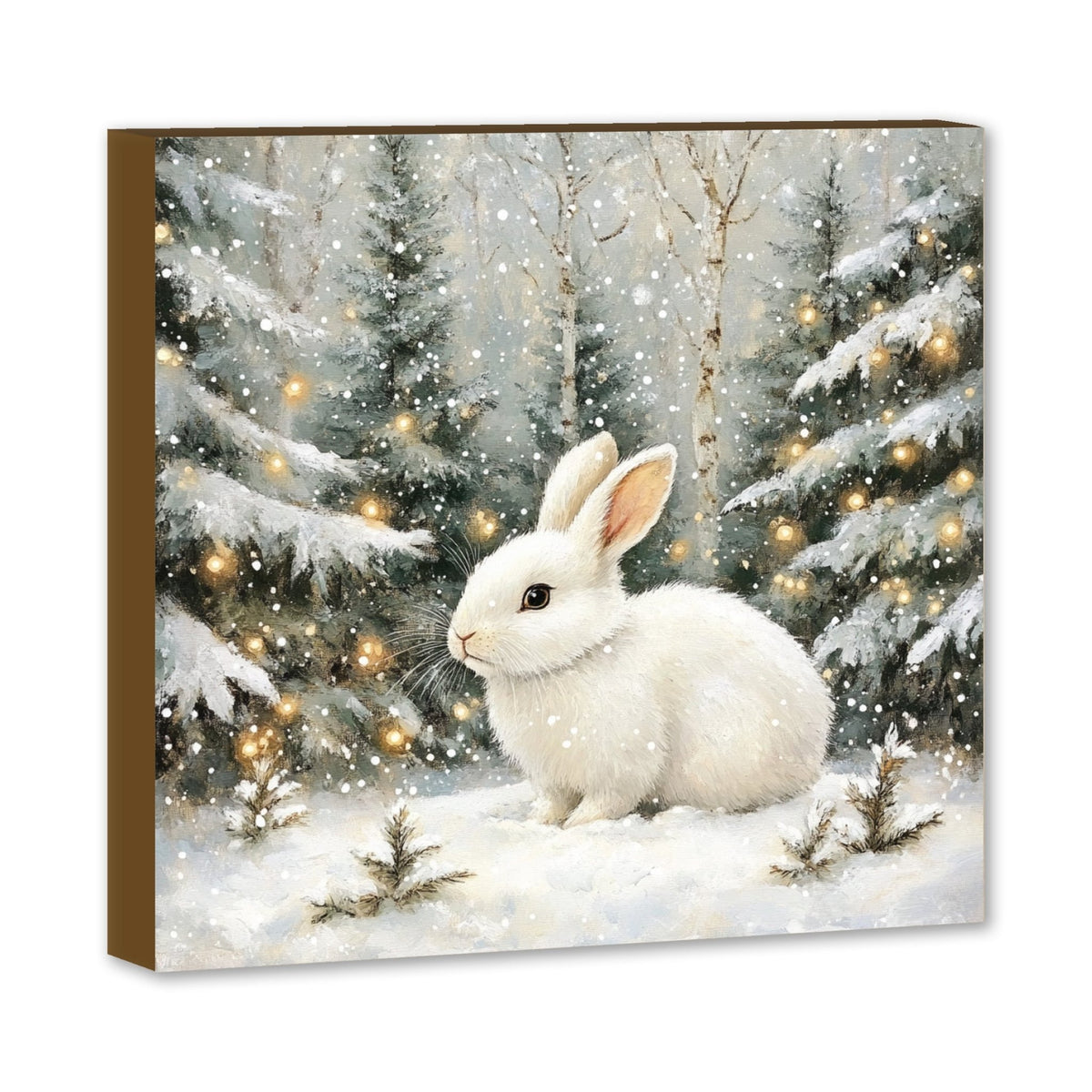 Christmas Animal Shelf Sitter 5x5 | Digitally Printed Holiday Shelf Decor - LifeSong Milestones