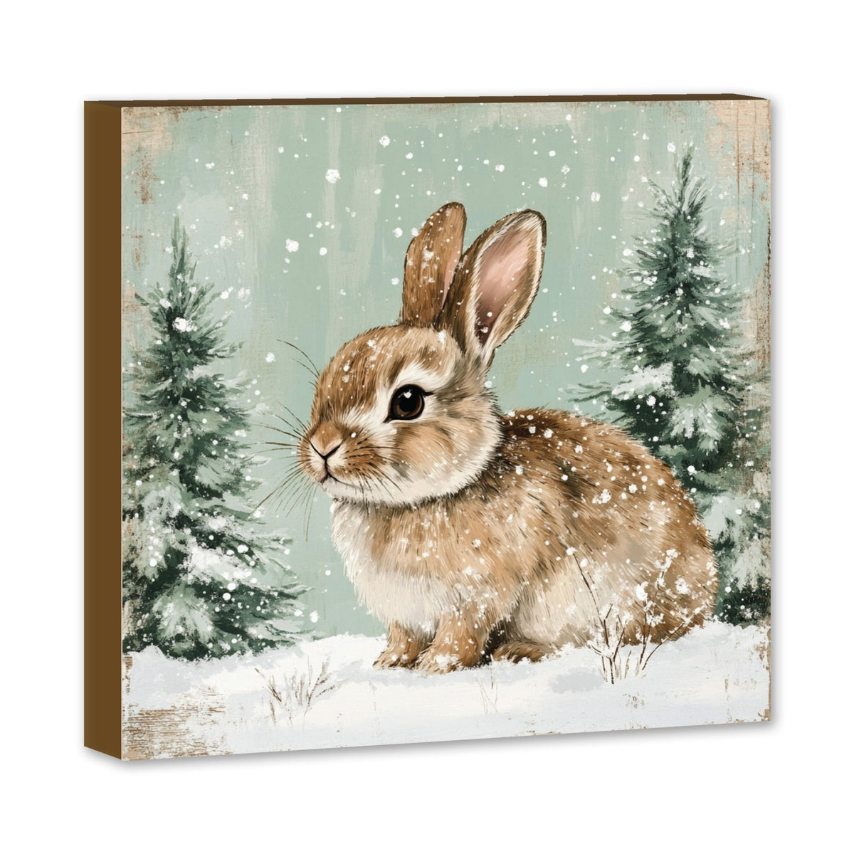Christmas Animal Shelf Sitter 5x5 | Digitally Printed Holiday Shelf Decor - LifeSong Milestones