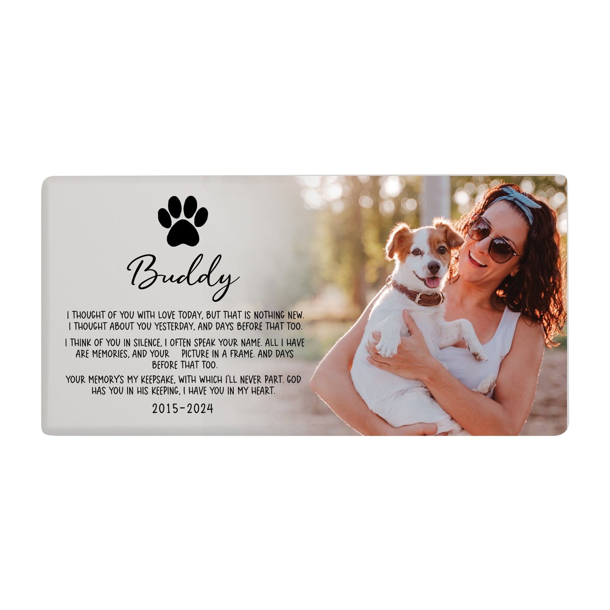 Custom Memorial Urn for Dogs and Cats with Engraving Options - I Thought Of You - LifeSong Milestones