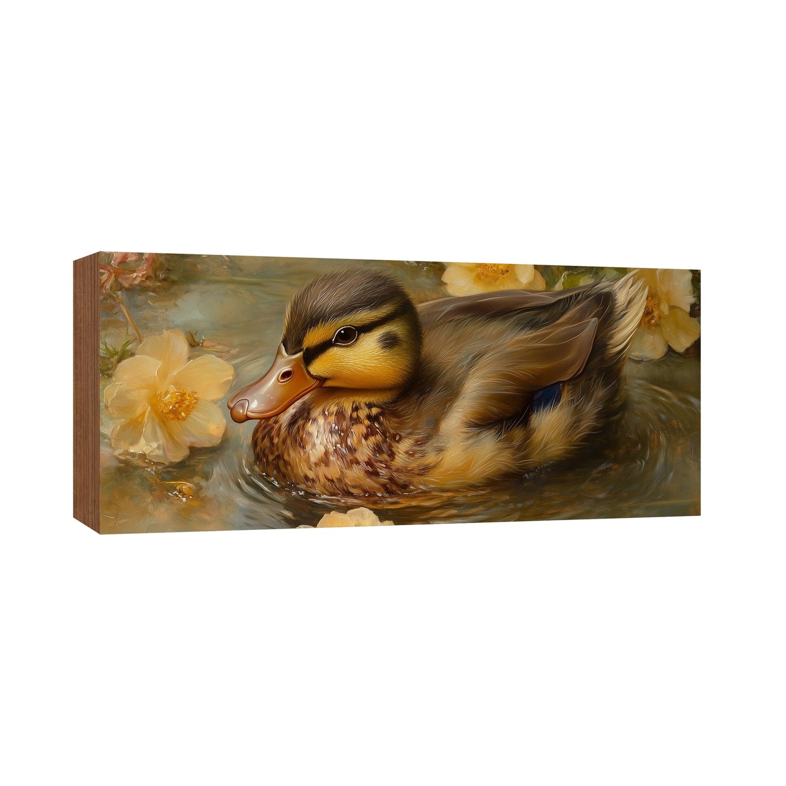Duck Shelf Sitter 4x10 — Wide Birch Wood Spring Décor for Mantel & Console Table | Easter Gift - LifeSong Milestones