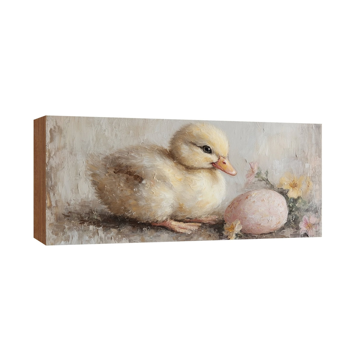 Duck Shelf Sitter 4x10 — Wide Birch Wood Spring Décor for Mantel & Console Table | Easter Gift - LifeSong Milestones