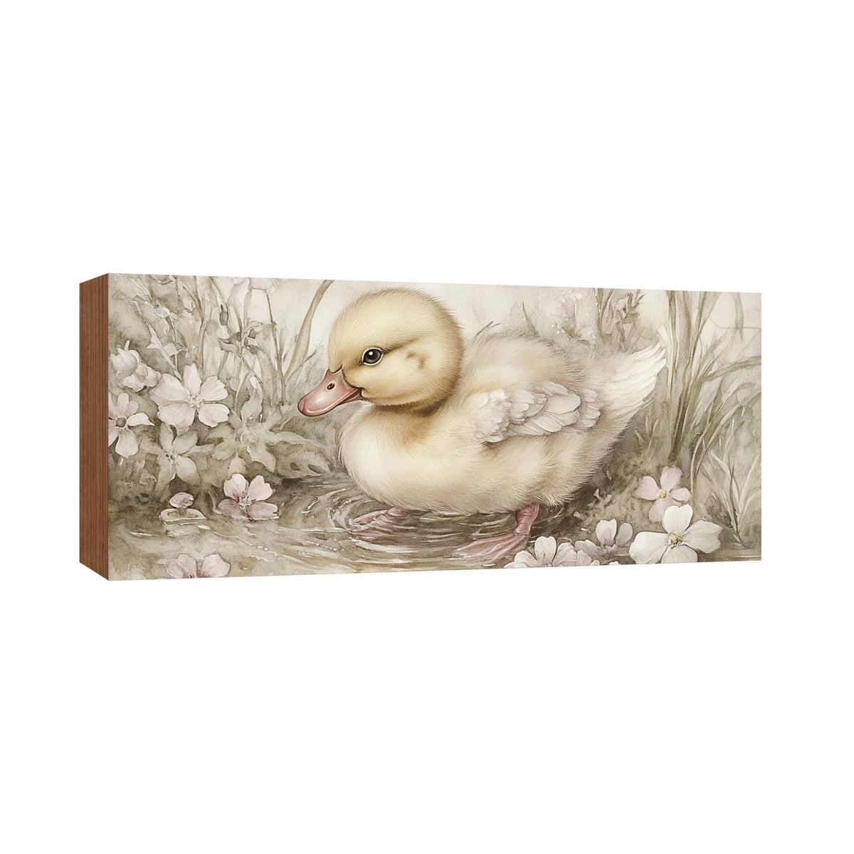 Duck Shelf Sitter 4x10 — Wide Birch Wood Spring Décor for Mantel & Console Table | Easter Gift - LifeSong Milestones