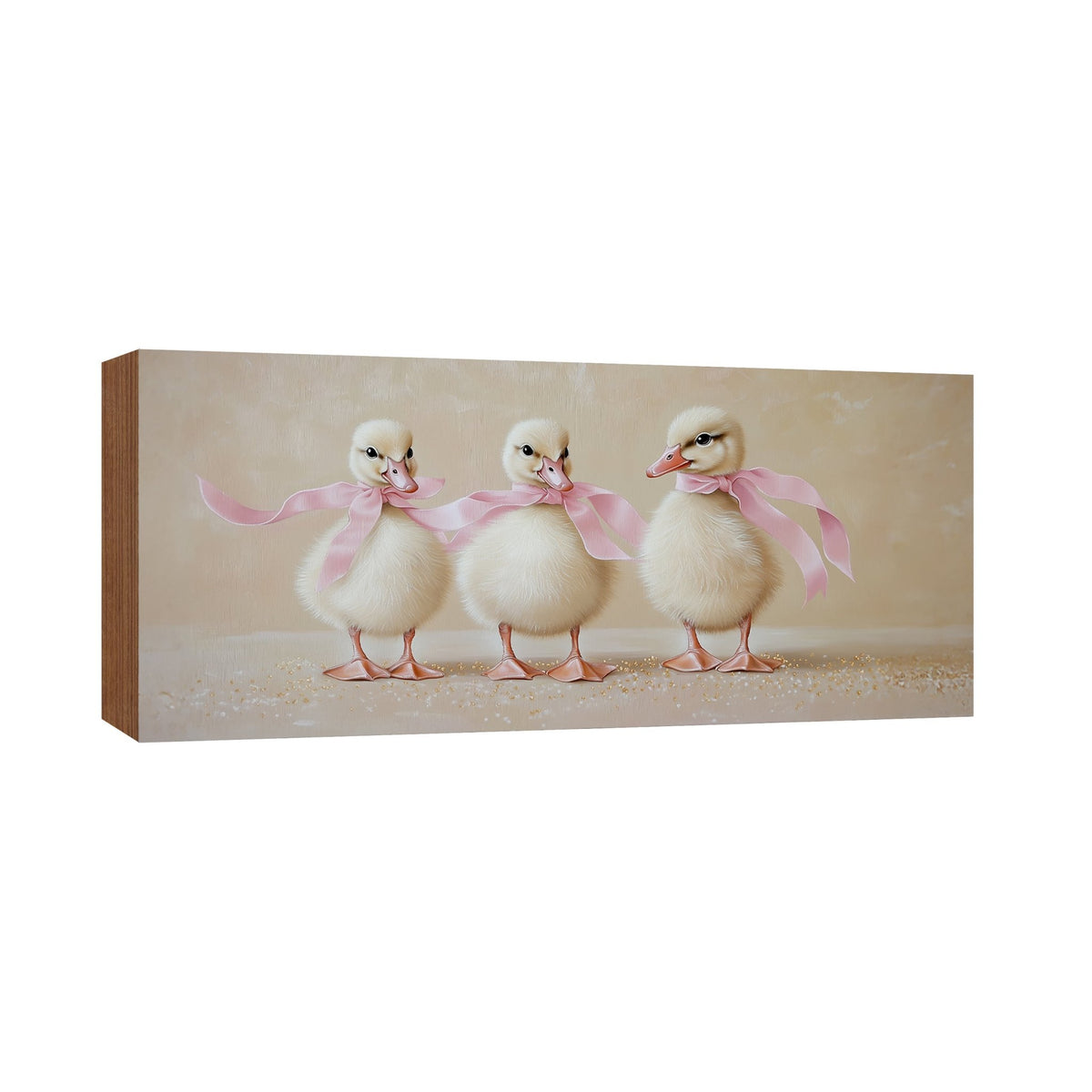 Duck Shelf Sitter 4x10 — Wide Birch Wood Spring Décor for Mantel & Console Table | Easter Gift - LifeSong Milestones