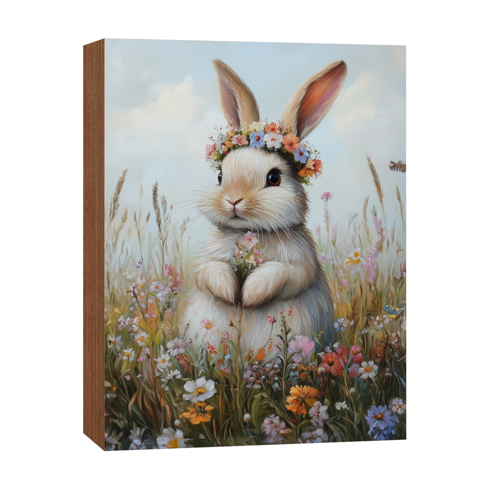 Easter Bunny Shelf Sitter 4.5x6 — Handcrafted Birch Wood Spring Shelf Décor | Bunny Lover Gift for Her - LifeSong Milestones