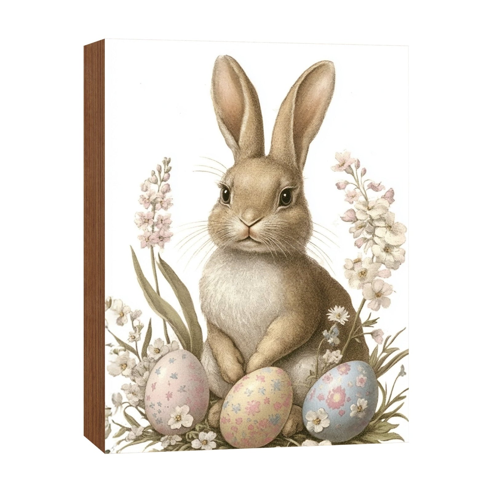 Easter Bunny Shelf Sitter 4.5x6 — Handcrafted Birch Wood Spring Shelf Décor | Bunny Lover Gift for Her - LifeSong Milestones