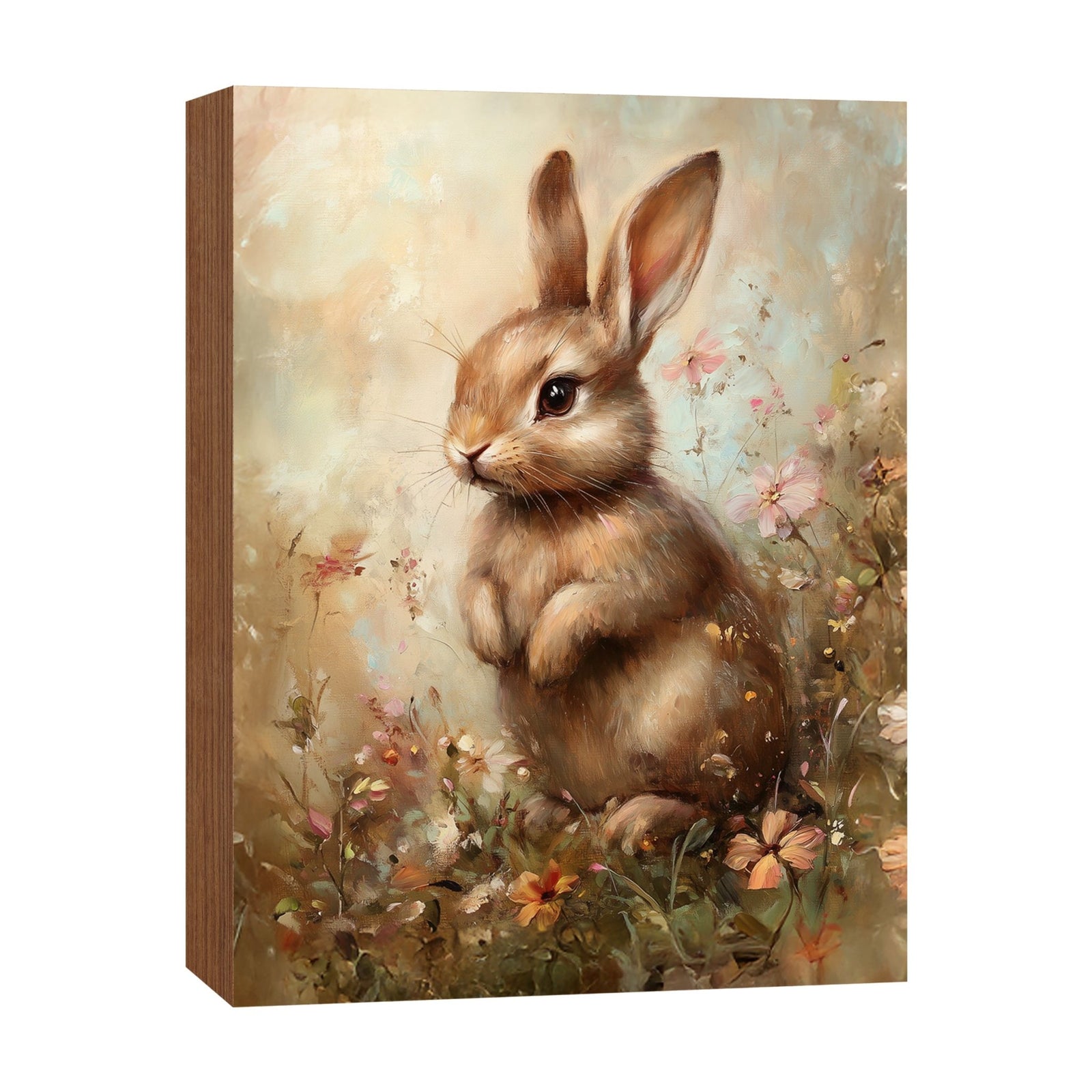 Easter Bunny Shelf Sitter 4.5x6 — Handcrafted Birch Wood Spring Shelf Décor | Bunny Lover Gift for Her - LifeSong Milestones