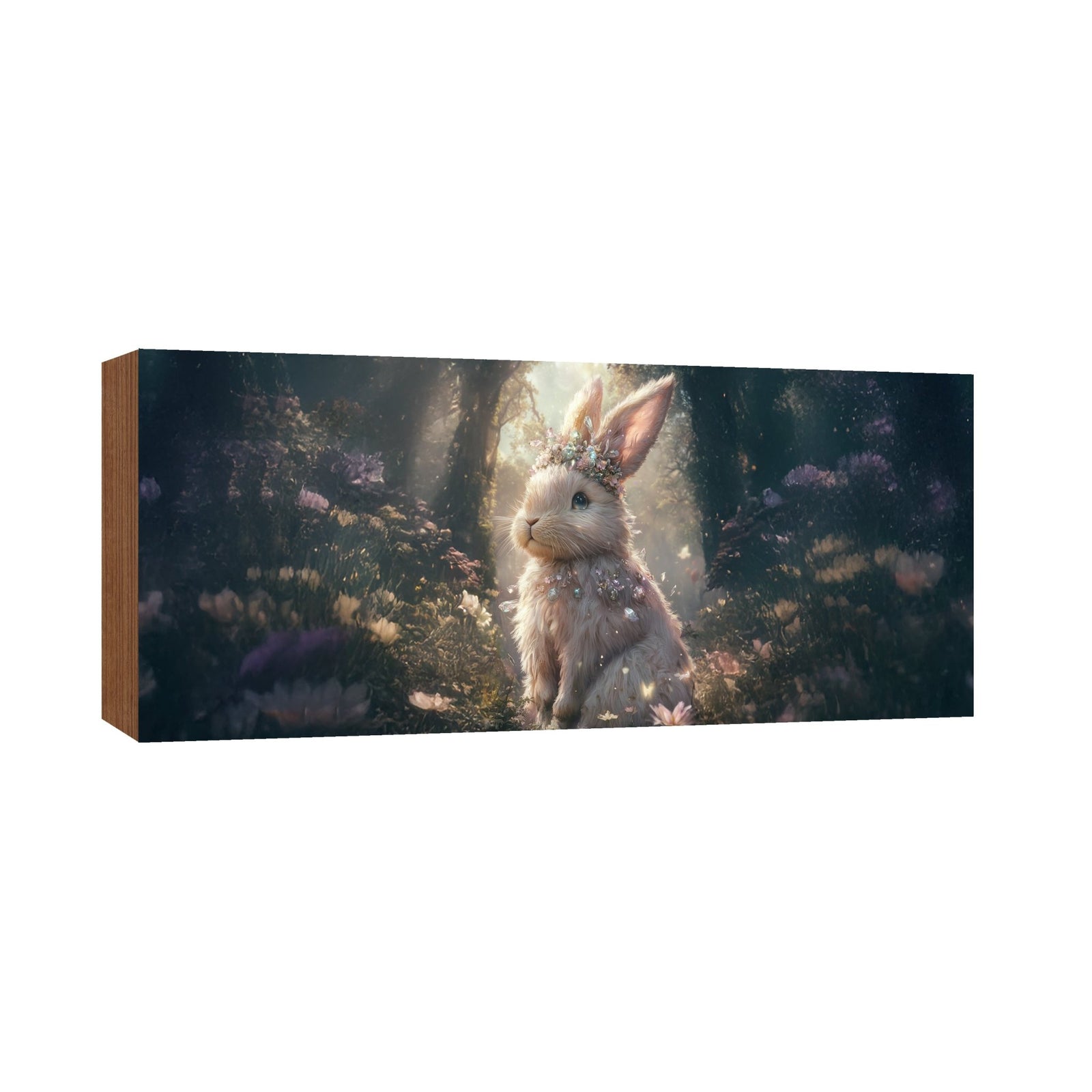 Easter Bunny Shelf Sitter 4x10 — Wide Handcrafted Wood Spring Mantel Décor | Bunny Lover Gift for Her - LifeSong Milestones