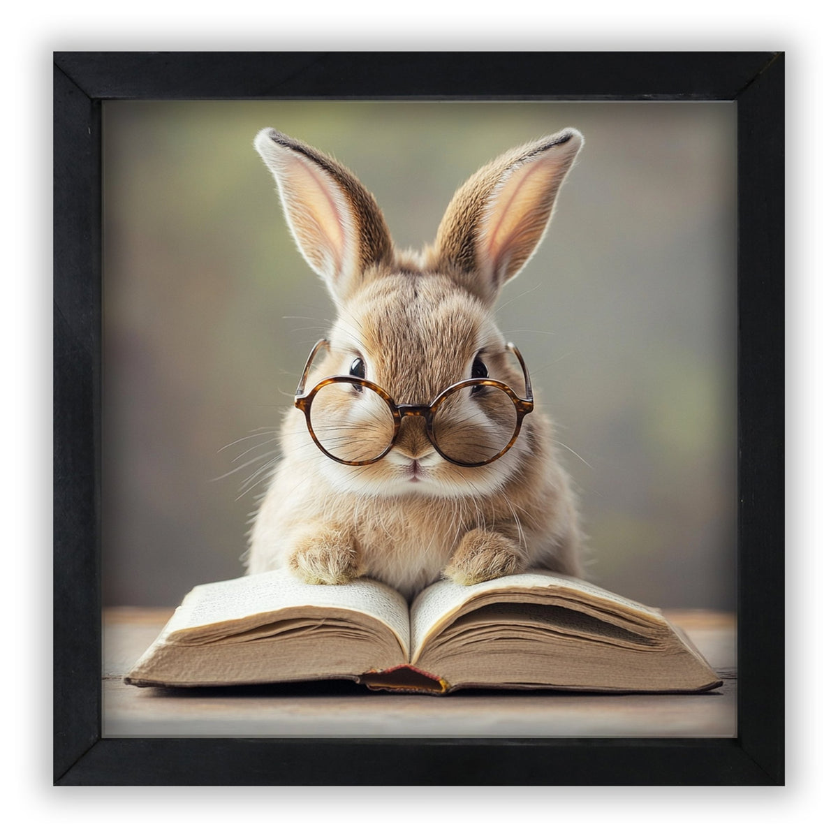 Easter Bunny Wall Art 20x20 — Handcrafted Framed Wood Sign | Spring Home Décor Gift for Her - LifeSong Milestones
