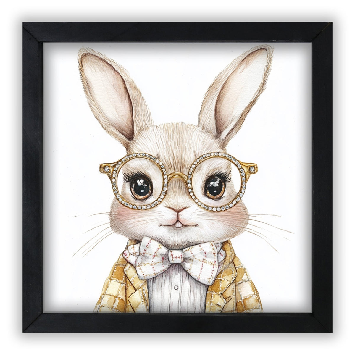 Easter Bunny Wall Art 20x20 — Handcrafted Framed Wood Sign | Spring Home Décor Gift for Her - LifeSong Milestones