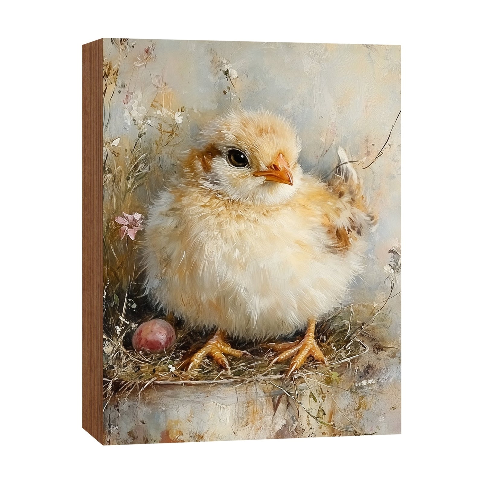 Easter Chick Shelf Sitter — USA-Made Wood Spring Décor for Mantel & Shelf - LifeSong Milestones