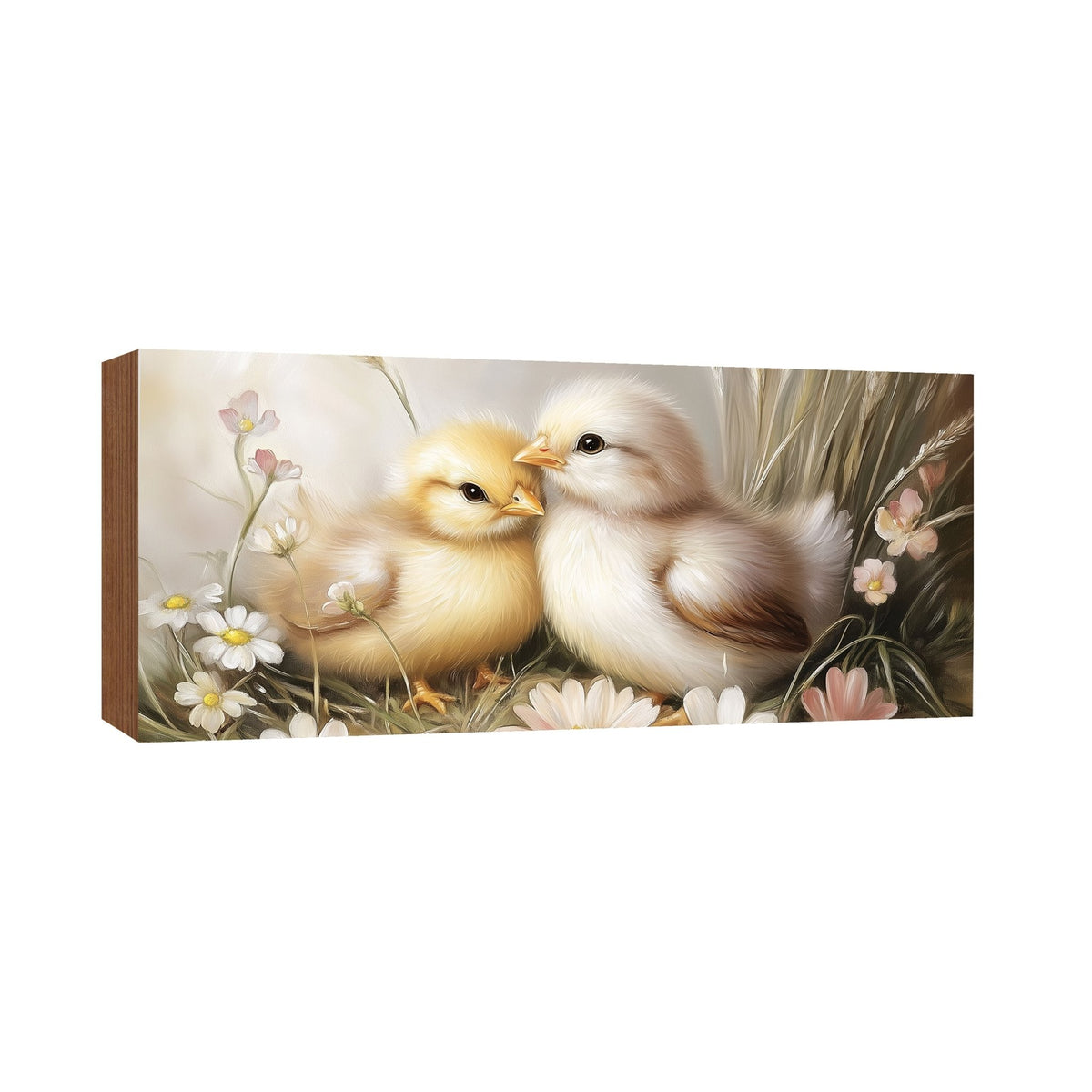 Easter Chick Shelf Sitter — USA-Made Wood Spring Décor for Mantel & Shelf - LifeSong Milestones
