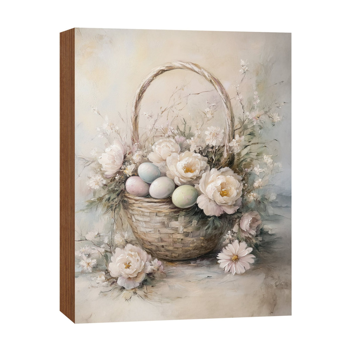 Easter Egg Shelf Sitter 4.5x6 — Handcrafted Birch Wood Spring & Easter Décor | Easter Gift for Her - LifeSong Milestones