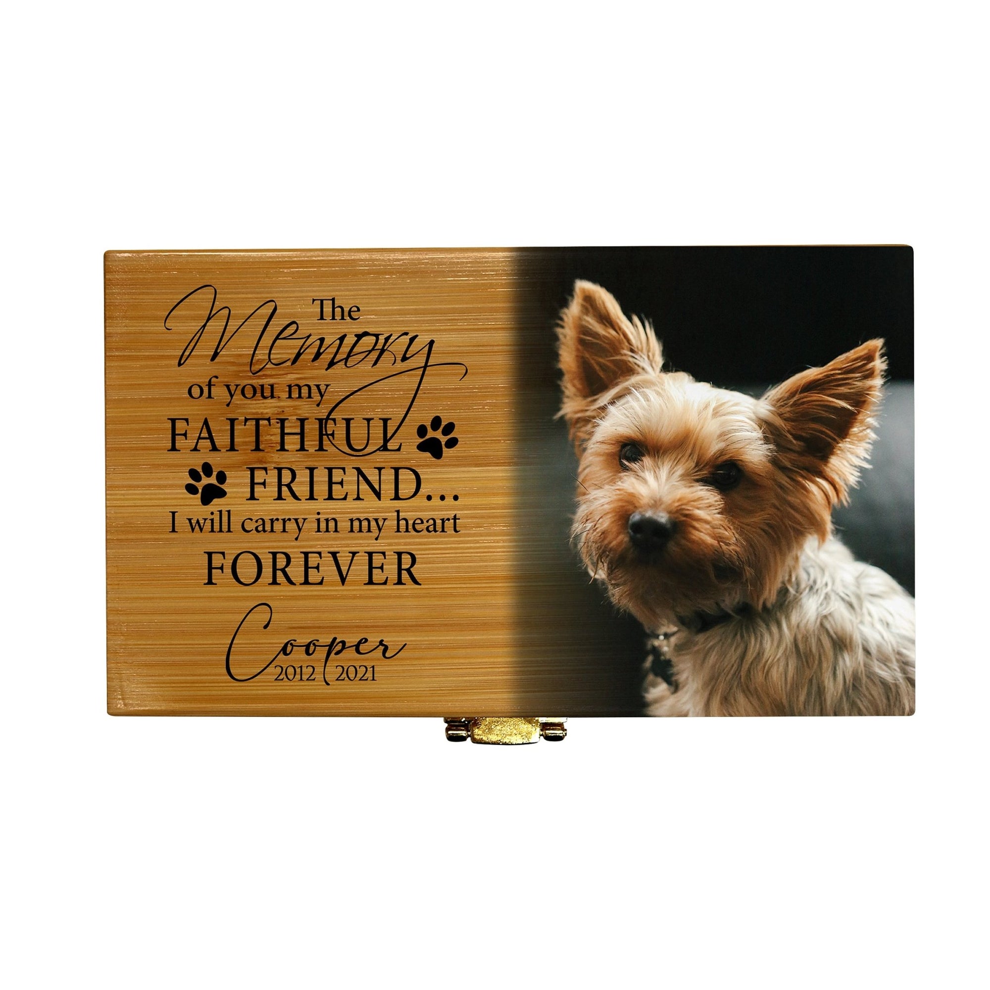 Eco - Friendly Bamboo Cremation Urn for Pet Ashes – Handcrafted Memorial Keepsake - LifeSong Milestones