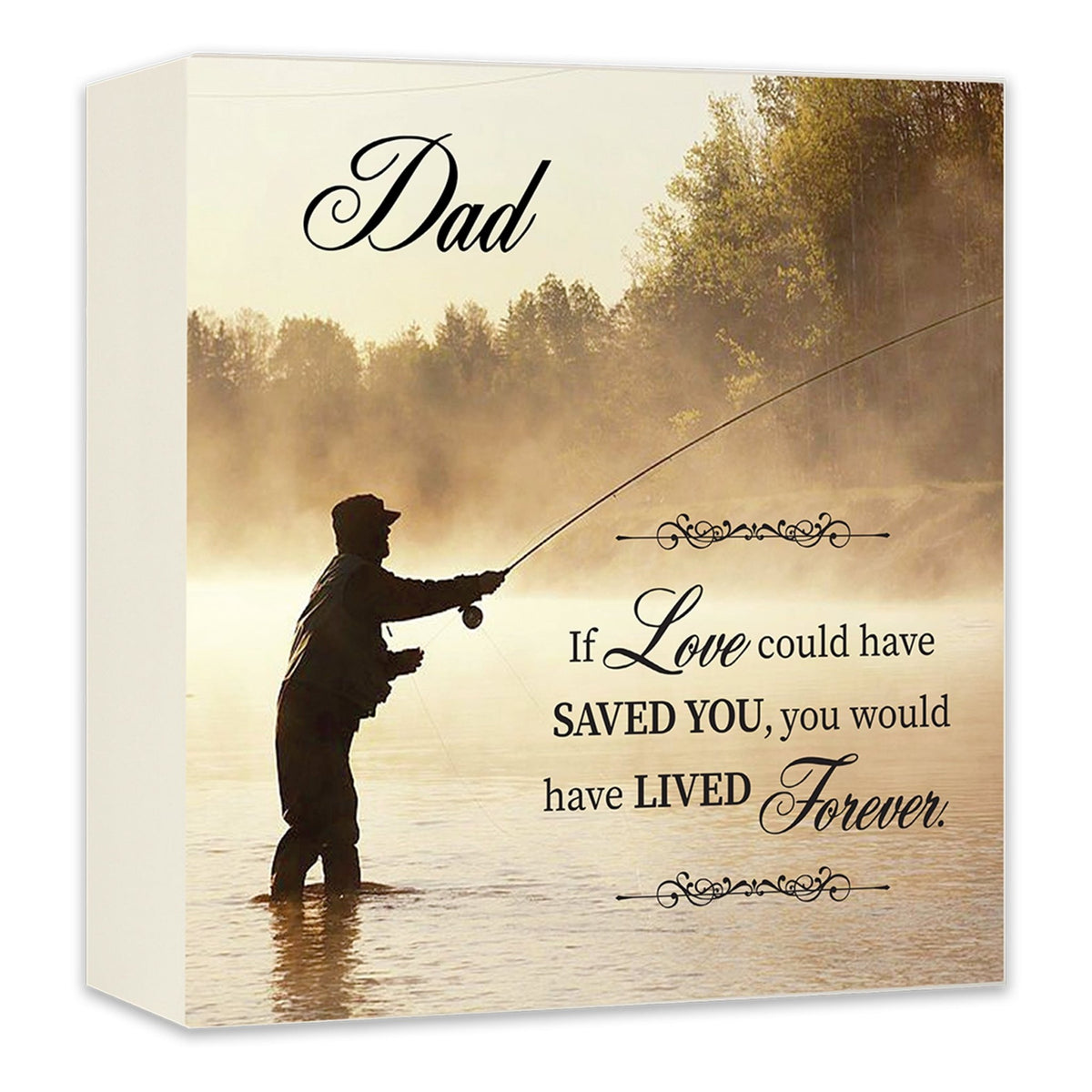 Engraved Wooden Cremation Urn for Human Ashes – “If Love Could Have Saved” Memorial Keepsake - LifeSong Milestones